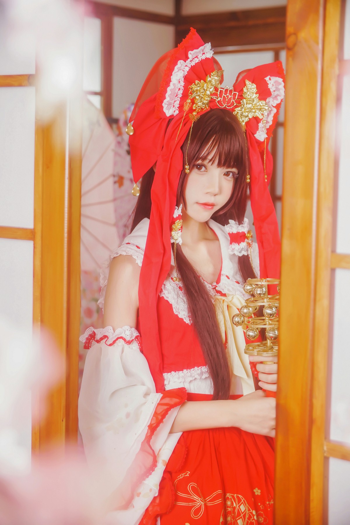 图片[11]-萝莉风COS 桜桃喵 – 灵梦 新年快乐 – COSPLAY-瞬颜部落