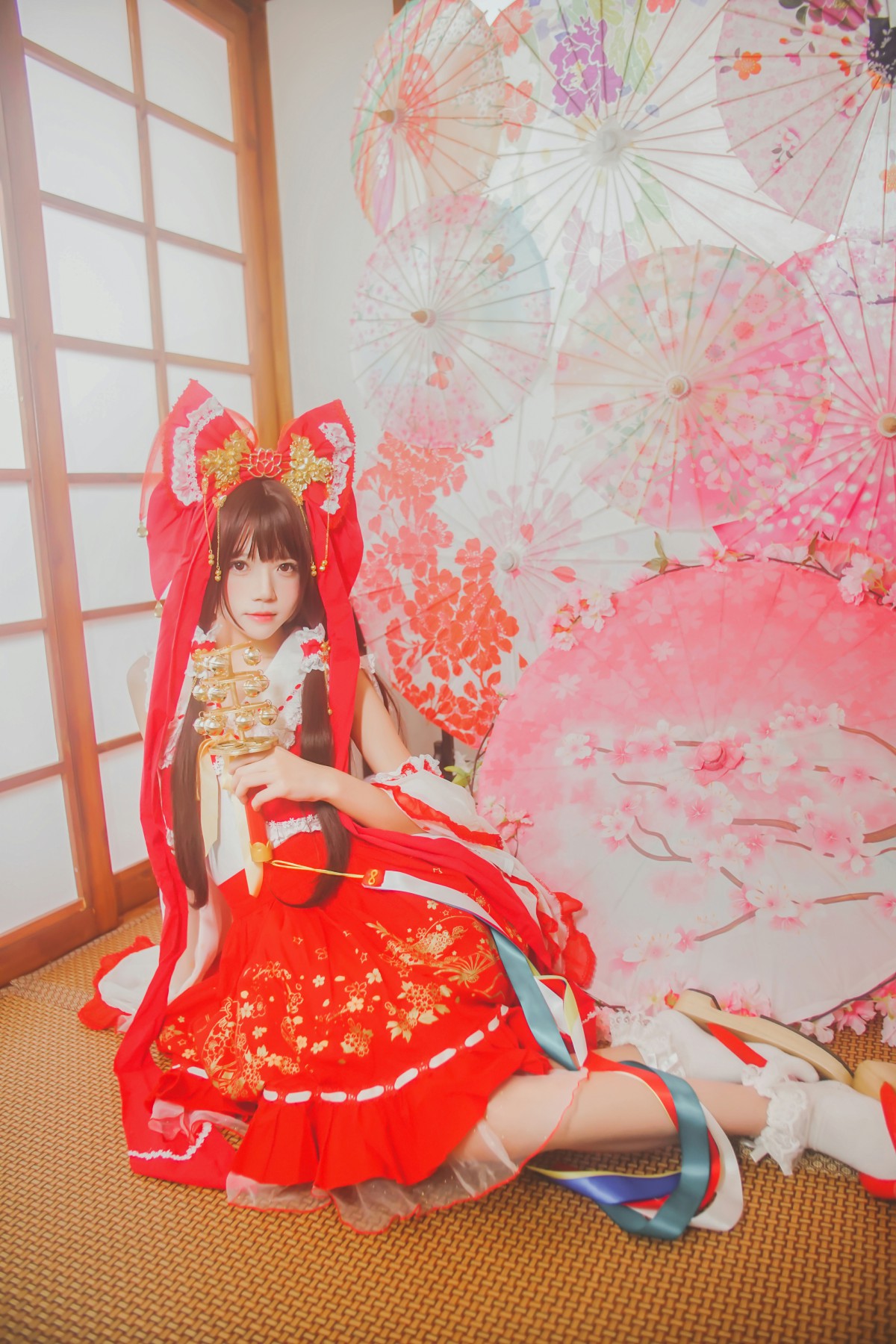 图片[14]-萝莉风COS 桜桃喵 – 灵梦 新年快乐 – COSPLAY-瞬颜部落