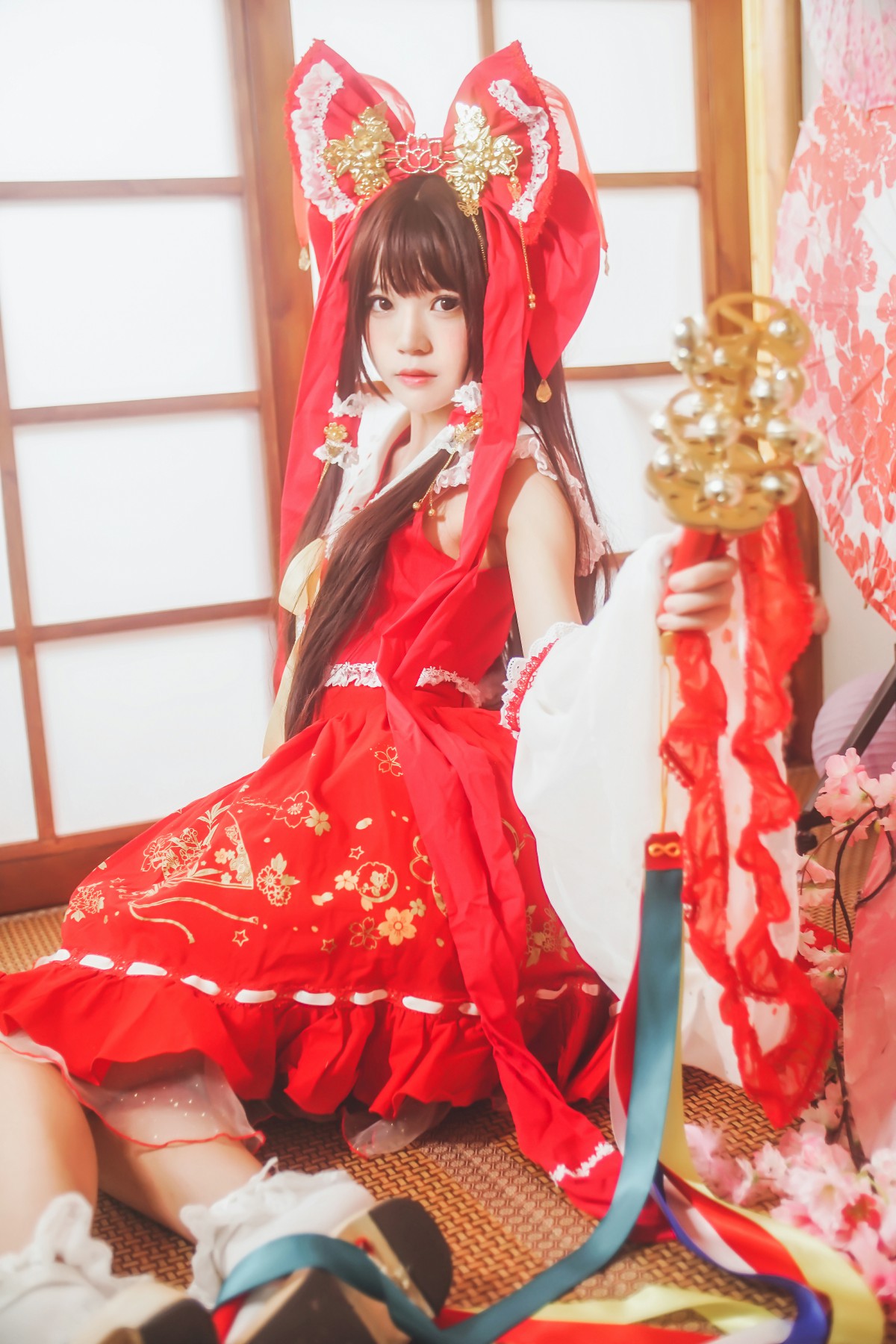 图片[17]-萝莉风COS 桜桃喵 – 灵梦 新年快乐 – COSPLAY-瞬颜部落