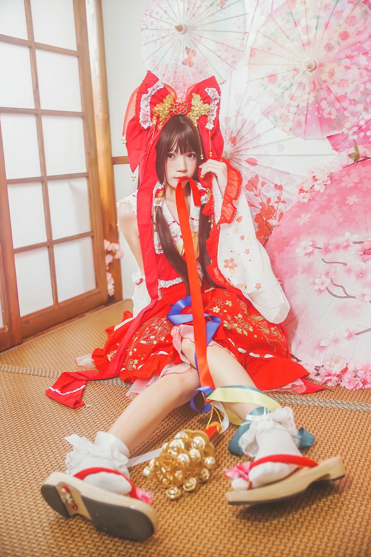 图片[18]-萝莉风COS 桜桃喵 – 灵梦 新年快乐 – COSPLAY-瞬颜部落