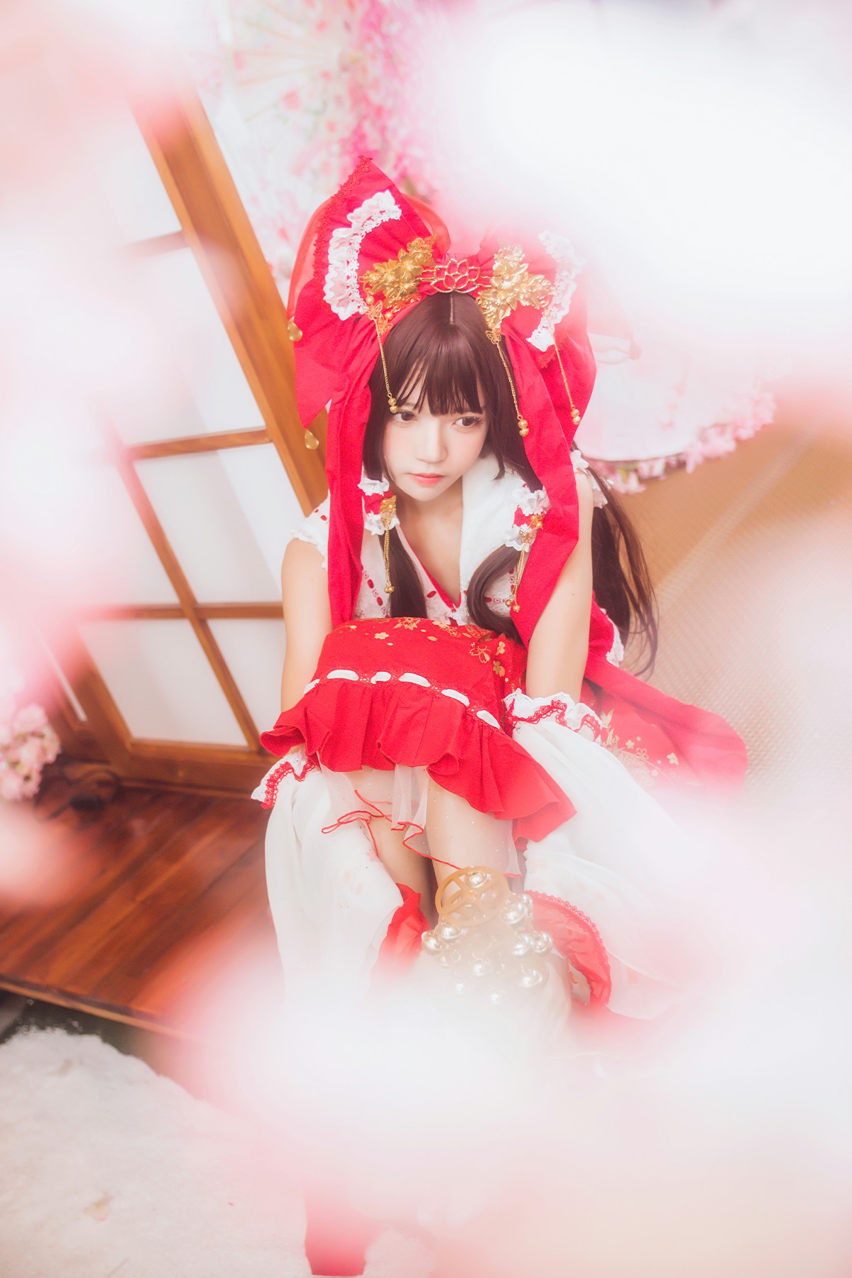 图片[23]-萝莉风COS 桜桃喵 – 灵梦 新年快乐 – COSPLAY-瞬颜部落