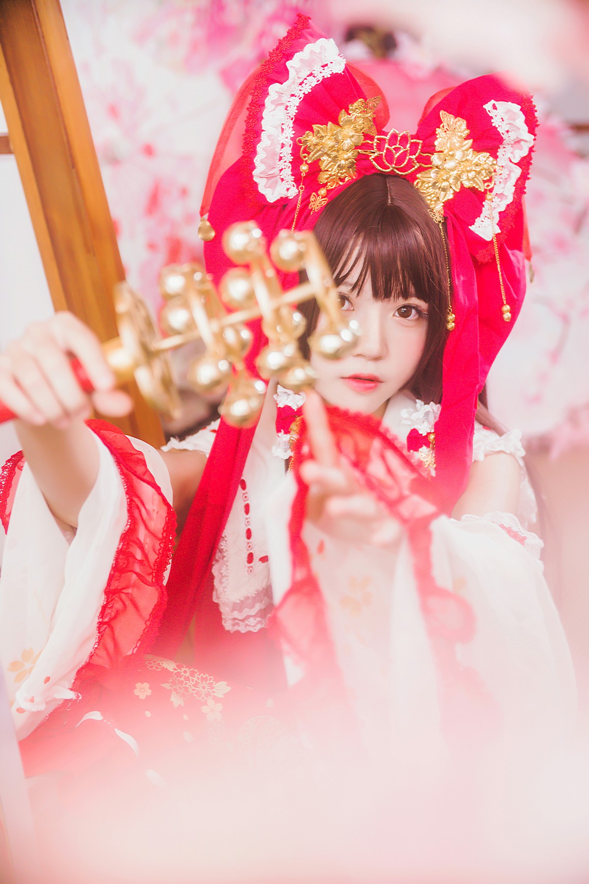 图片[25]-萝莉风COS 桜桃喵 – 灵梦 新年快乐 – COSPLAY-瞬颜部落