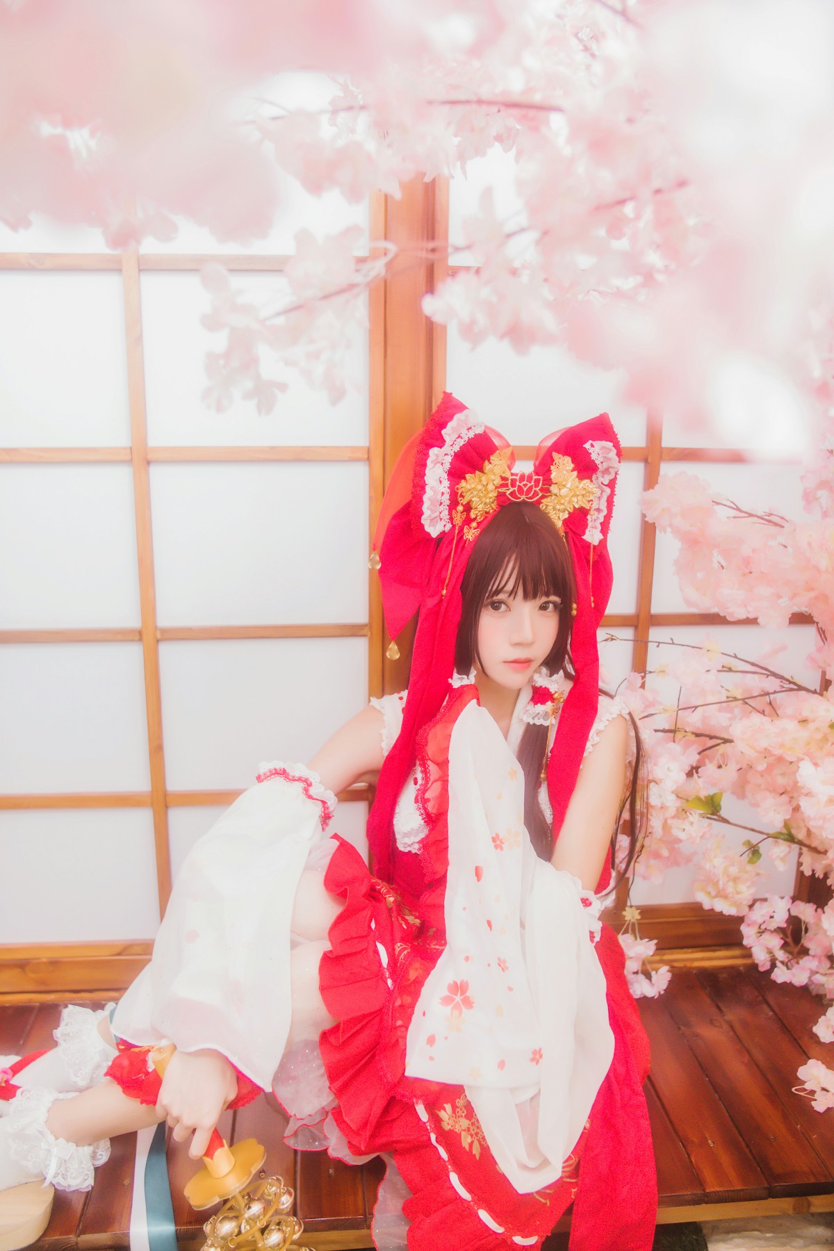 图片[29]-萝莉风COS 桜桃喵 – 灵梦 新年快乐 – COSPLAY-瞬颜部落