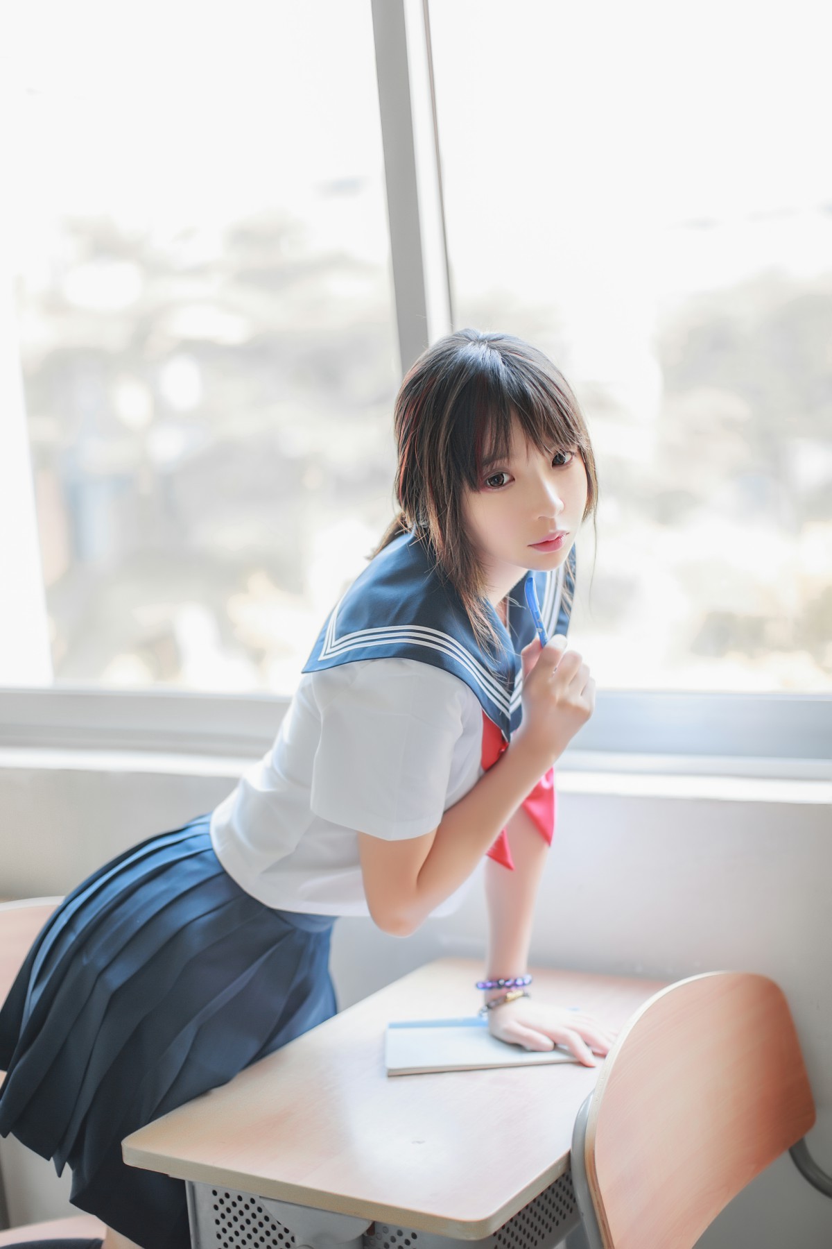 图片[3]-COS美女 疯猫ss – 同桌的水手服 – COSPLAY-瞬颜部落