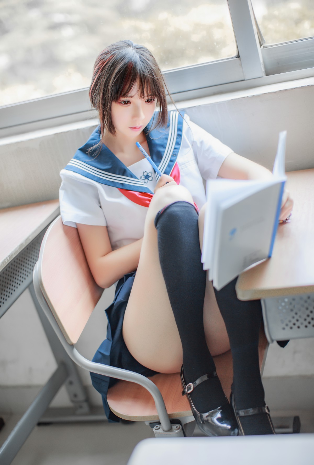 图片[8]-COS美女 疯猫ss – 同桌的水手服 – COSPLAY-瞬颜部落