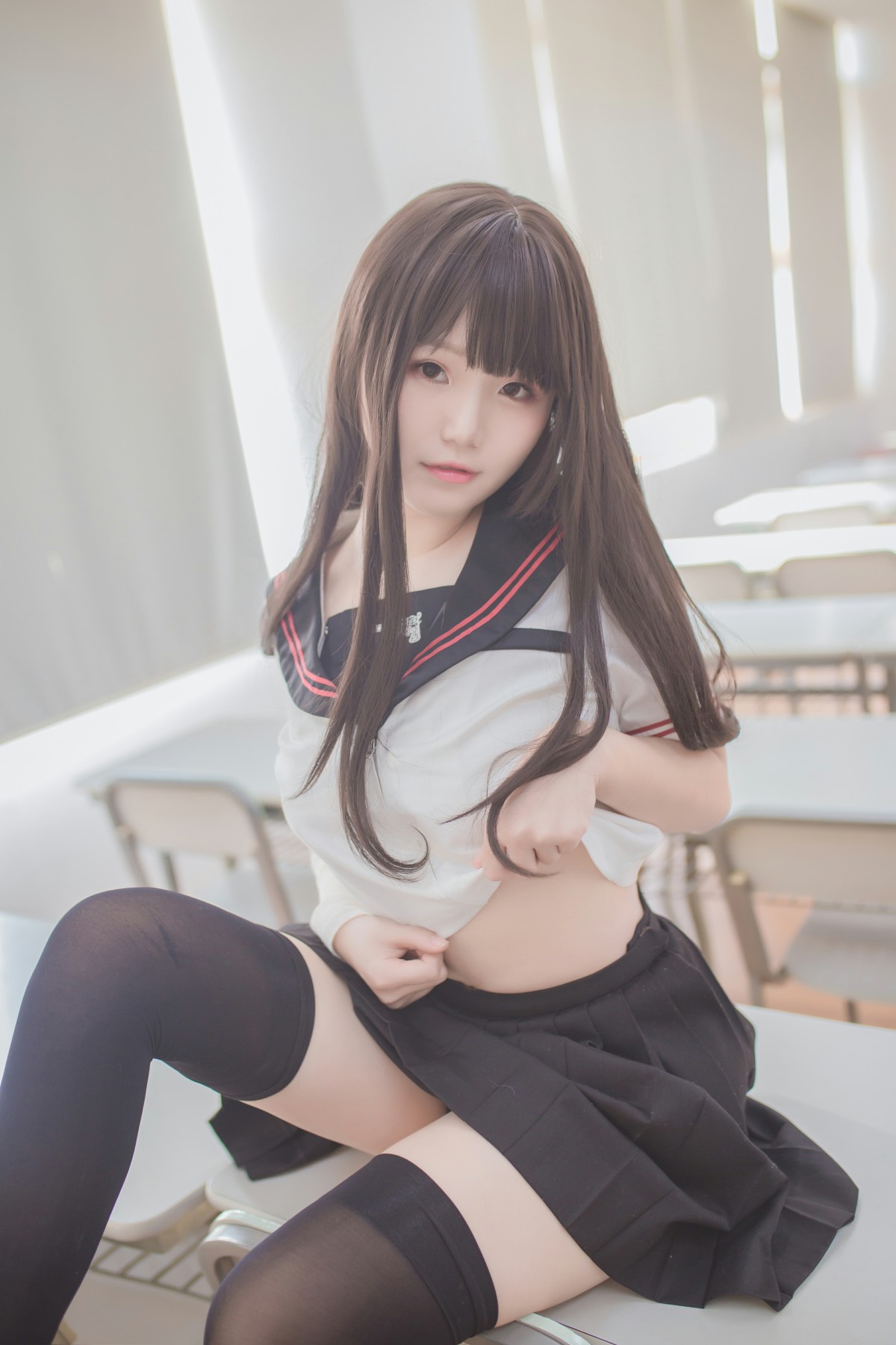 图片[23]-性感人气COSER Yoko宅夏Cos – 黑丝JK – COSPLAY-瞬颜部落