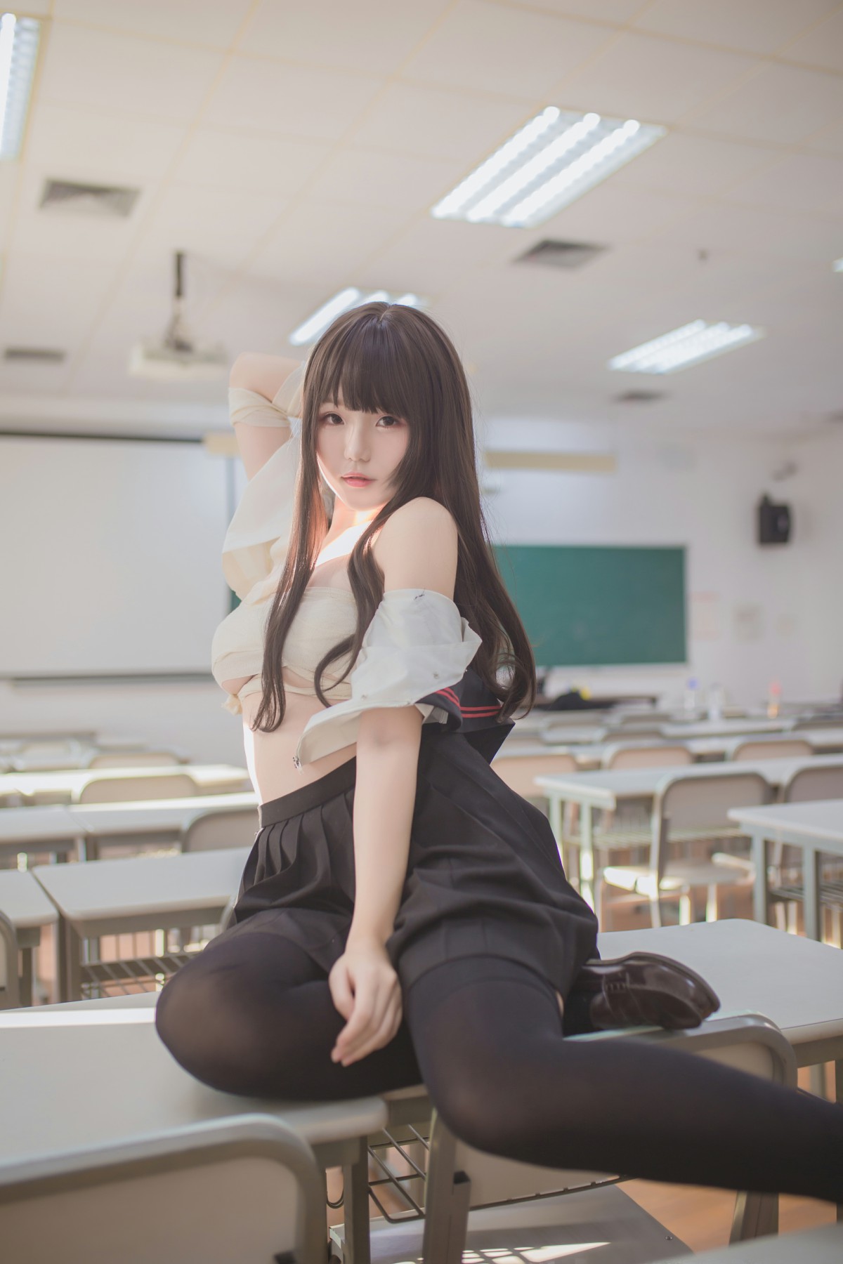 图片[25]-性感人气COSER Yoko宅夏Cos – 黑丝JK – COSPLAY-瞬颜部落