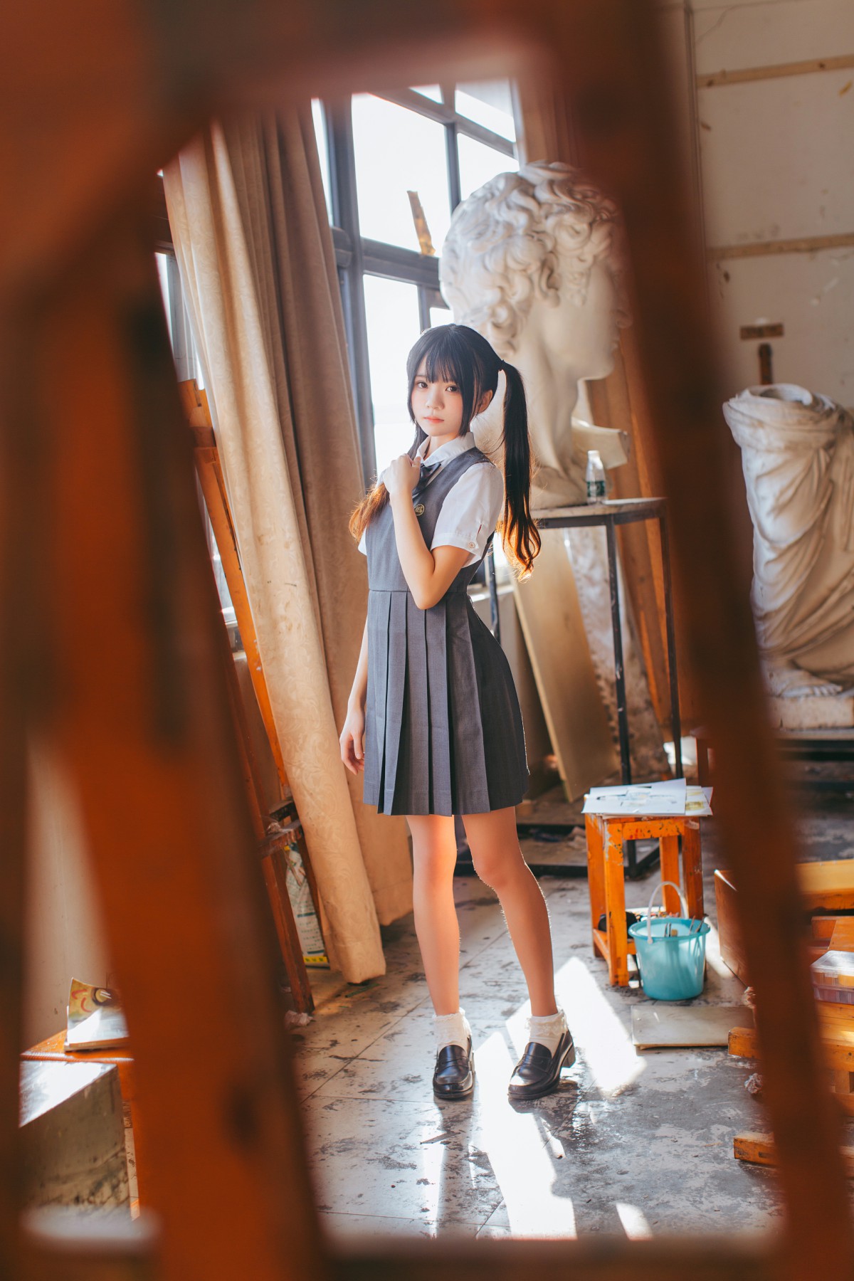 图片[5]-萝莉风COS 桜桃喵 – 画室少女 – COSPLAY-瞬颜部落
