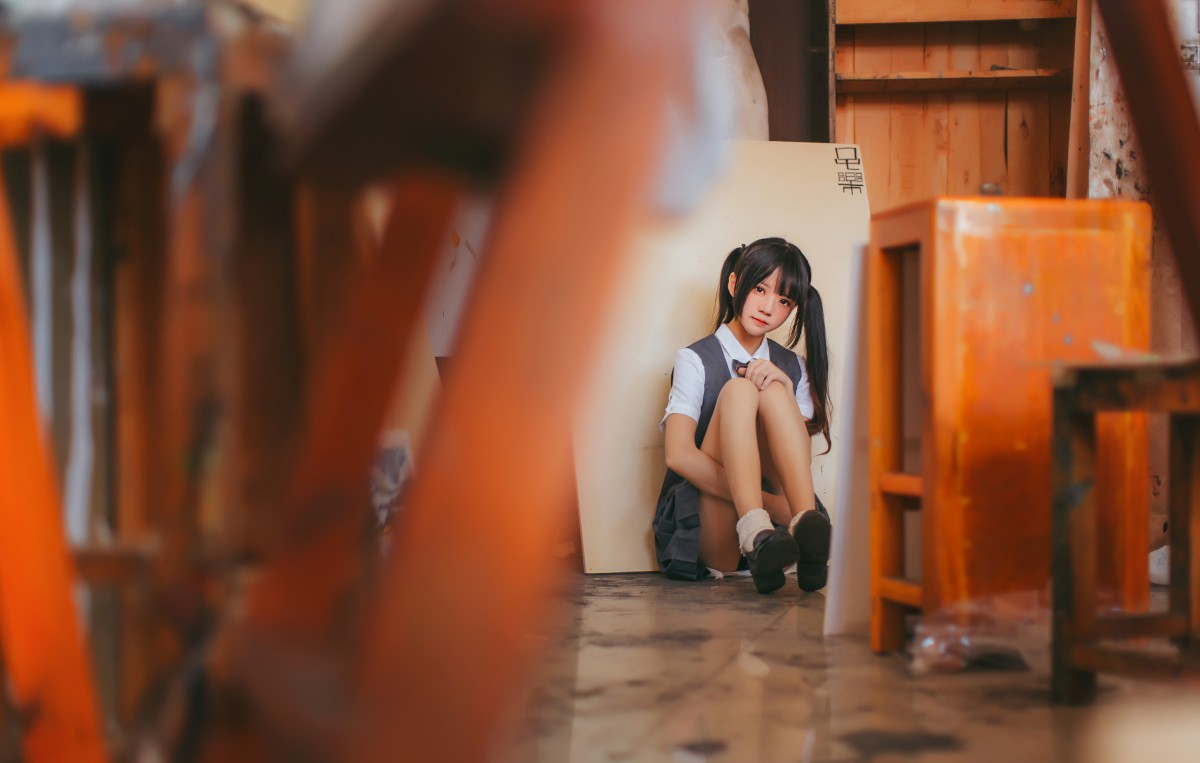 图片[12]-萝莉风COS 桜桃喵 – 画室少女 – COSPLAY-瞬颜部落