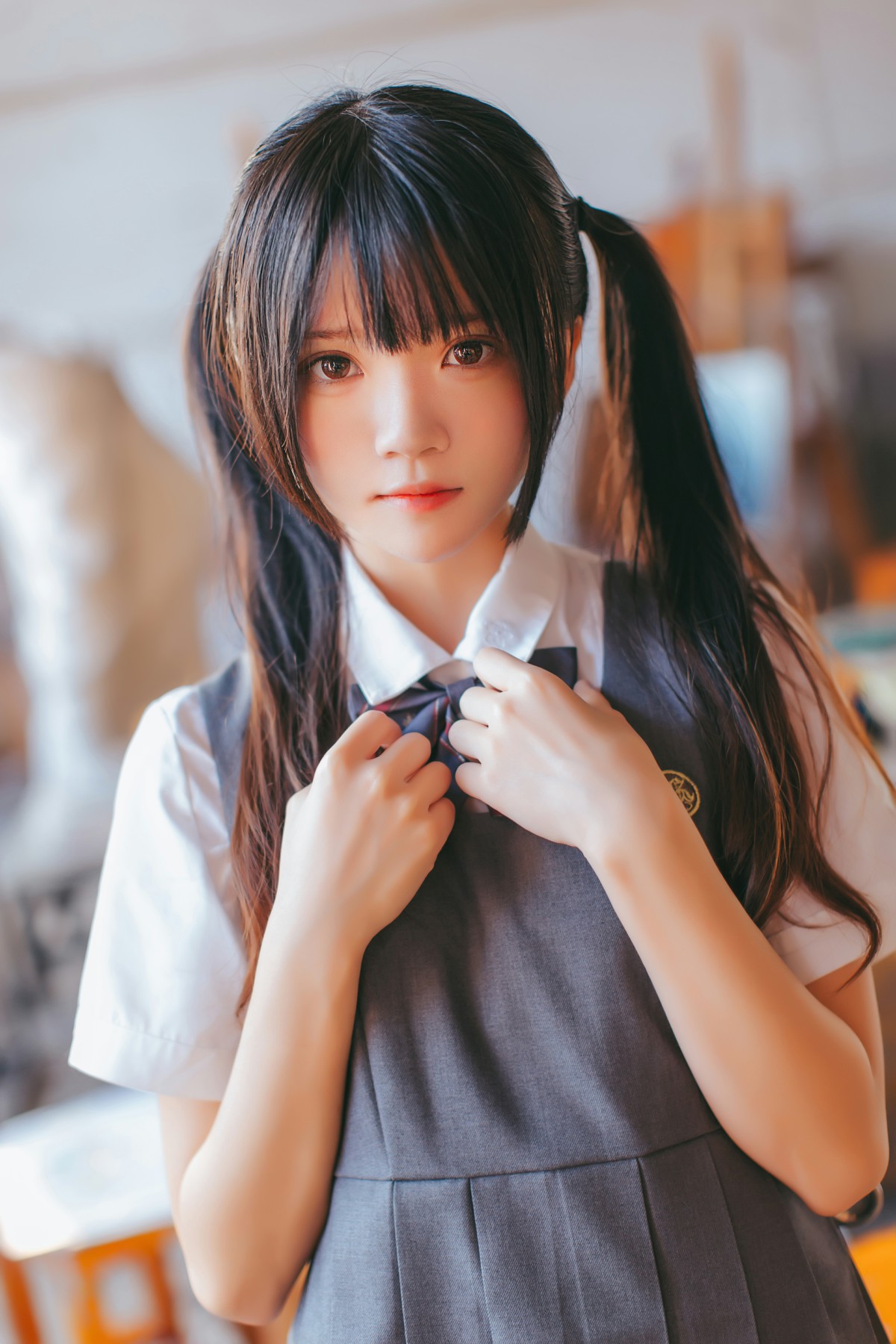 图片[17]-萝莉风COS 桜桃喵 – 画室少女 – COSPLAY-瞬颜部落