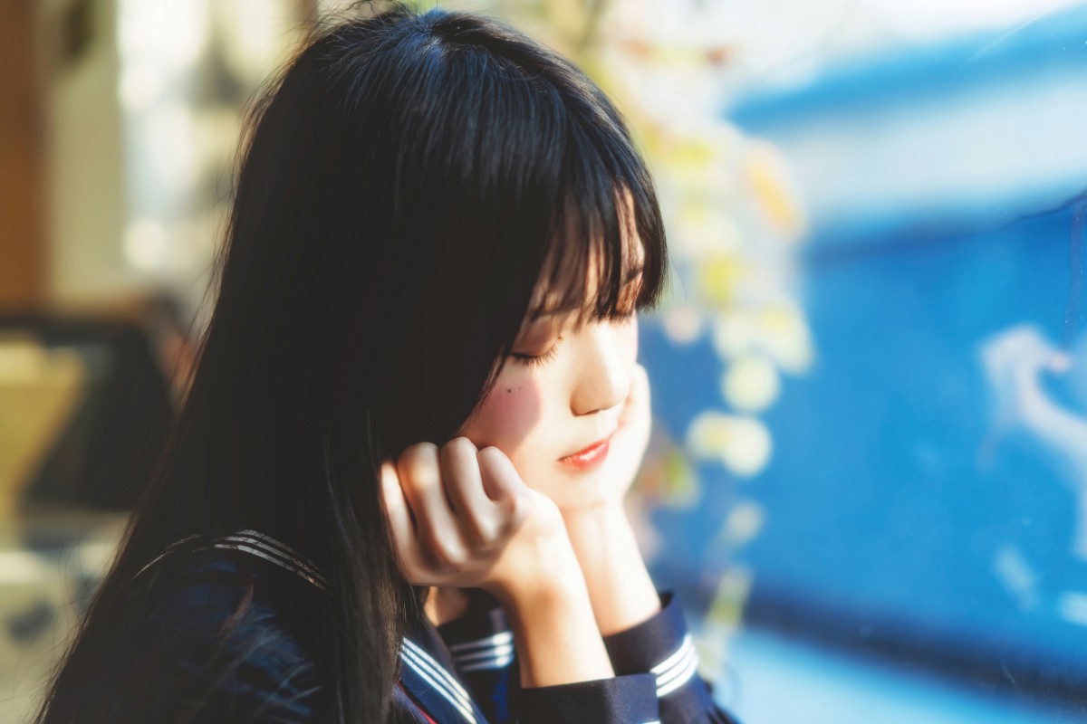 图片[2]-萝莉风COS 桜桃喵 – 黑色水手服 – COSPLAY-瞬颜部落