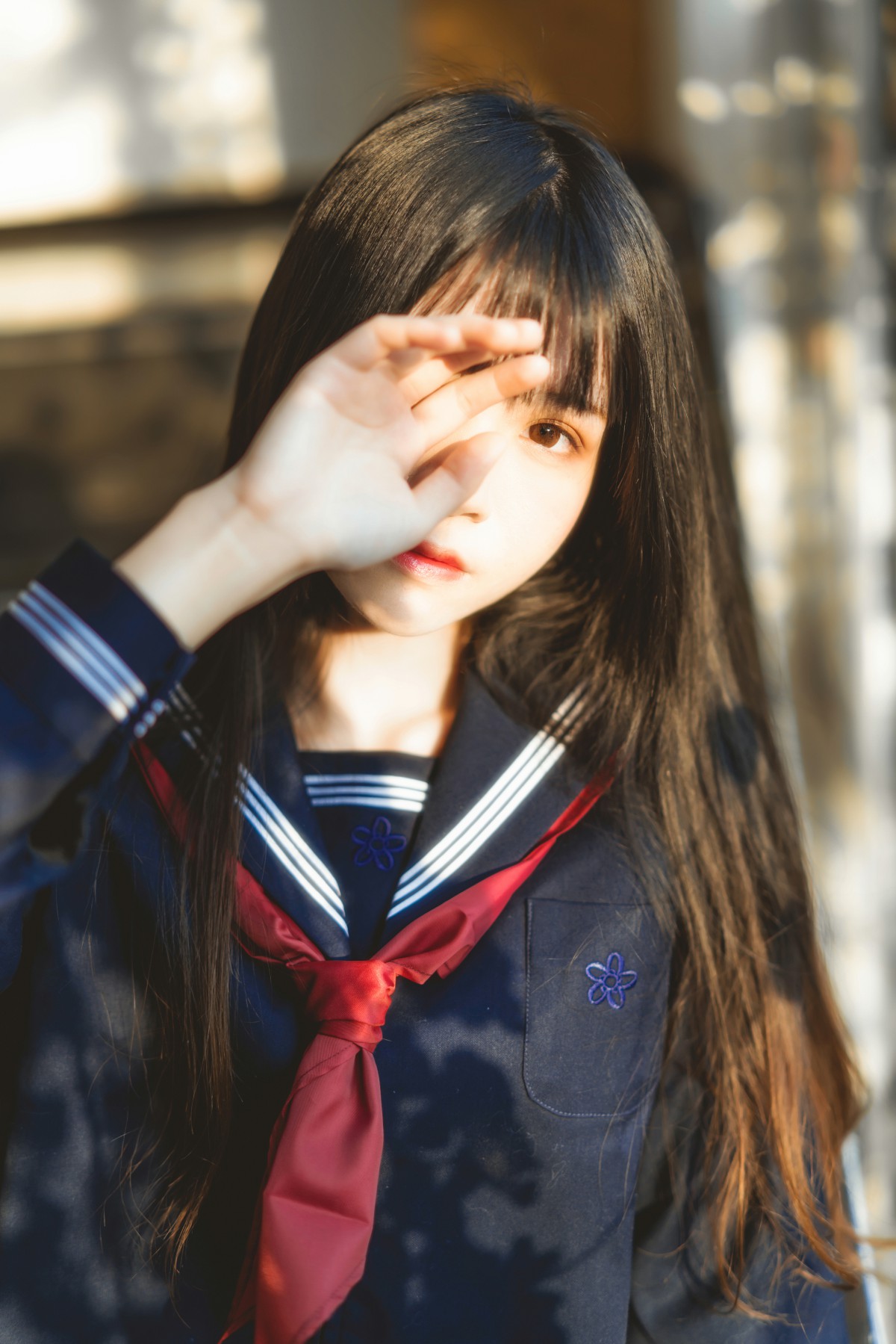 图片[3]-萝莉风COS 桜桃喵 – 黑色水手服 – COSPLAY-瞬颜部落