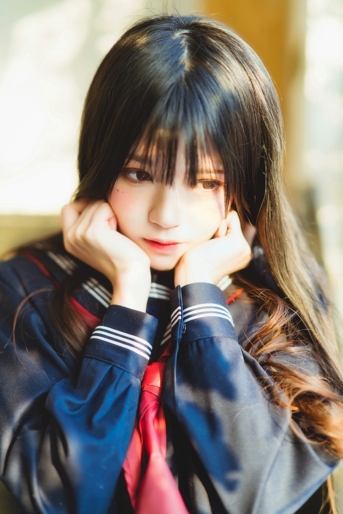 图片[9]-萝莉风COS 桜桃喵 – 黑色水手服 – COSPLAY-瞬颜部落