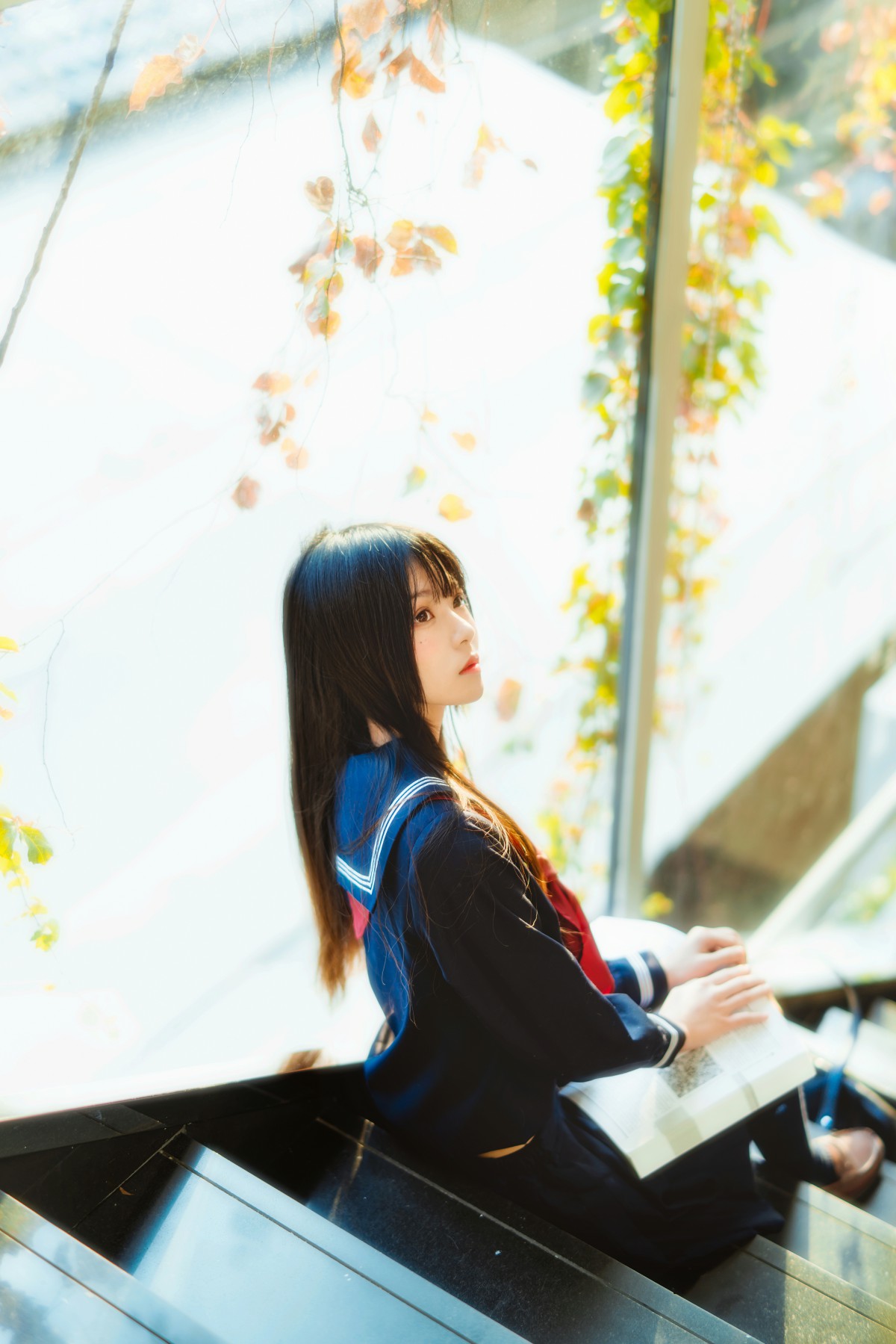 图片[11]-萝莉风COS 桜桃喵 – 黑色水手服 – COSPLAY-瞬颜部落