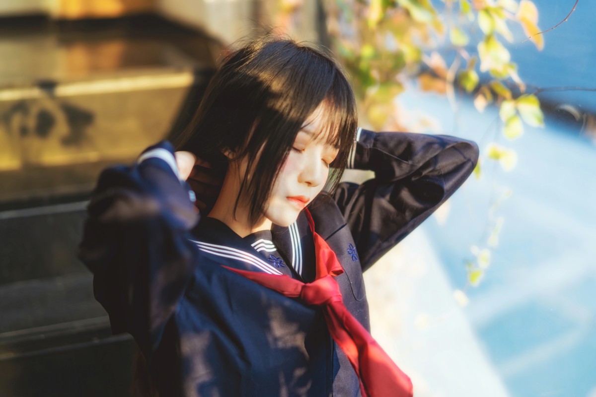 图片[15]-萝莉风COS 桜桃喵 – 黑色水手服 – COSPLAY-瞬颜部落