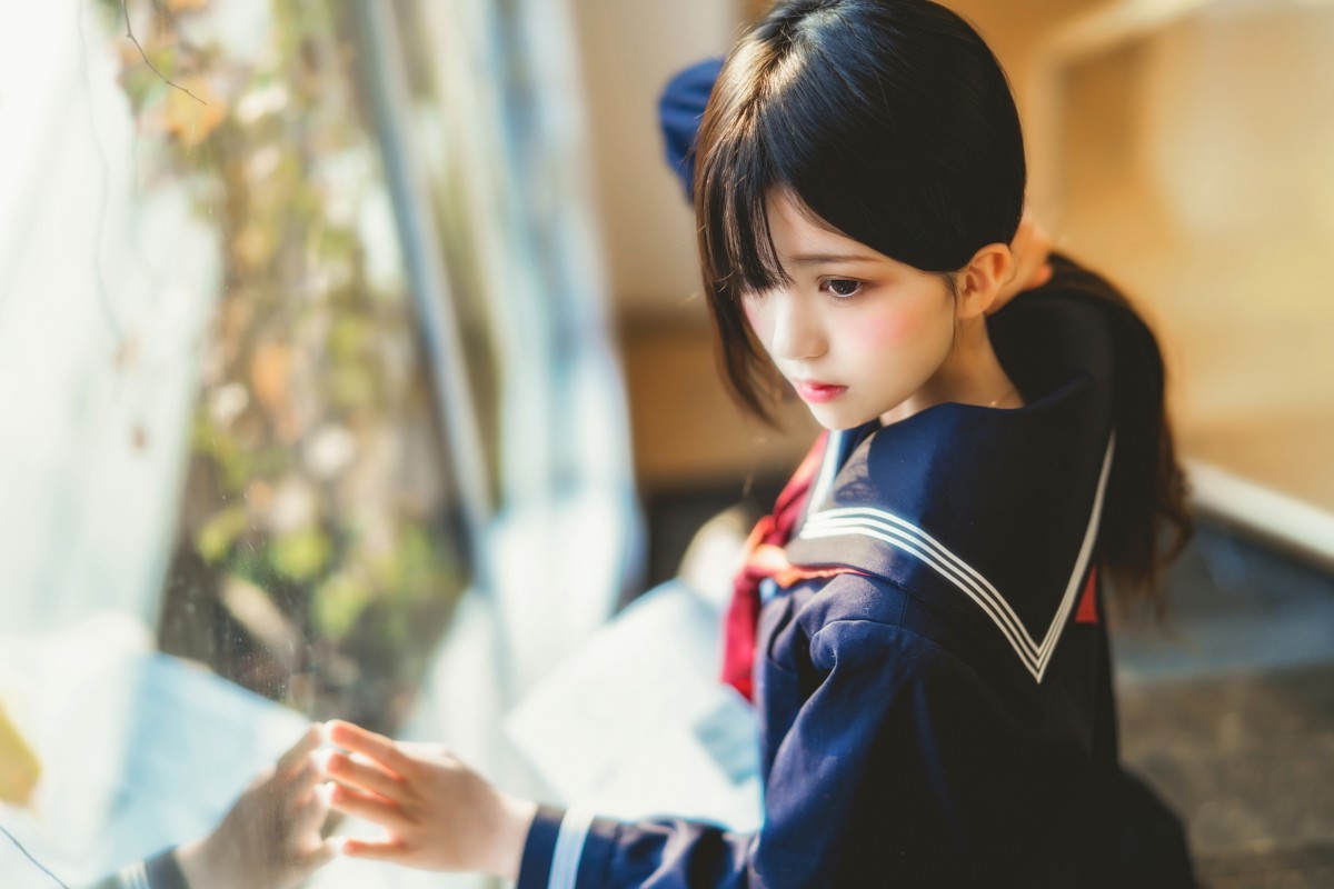 图片[18]-萝莉风COS 桜桃喵 – 黑色水手服 – COSPLAY-瞬颜部落
