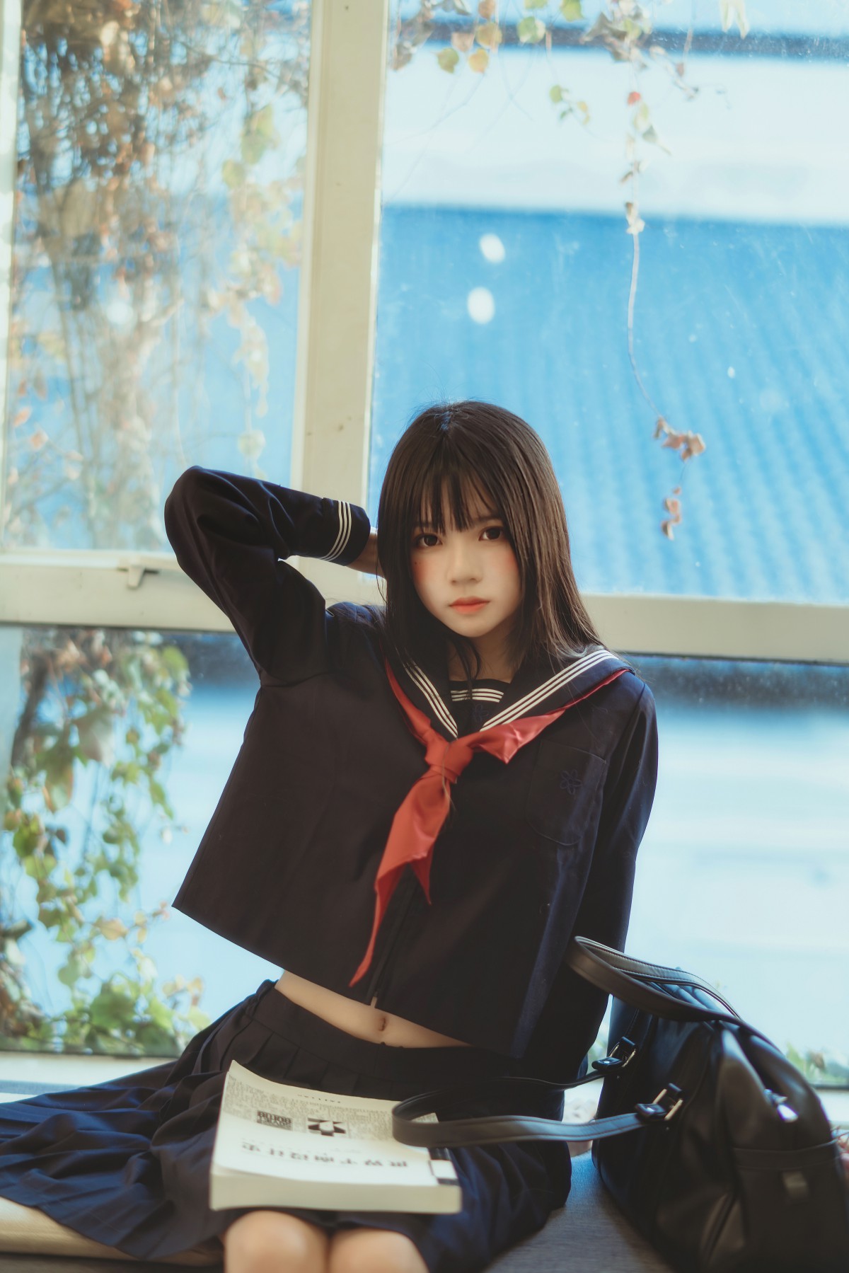 图片[27]-萝莉风COS 桜桃喵 – 黑色水手服 – COSPLAY-瞬颜部落