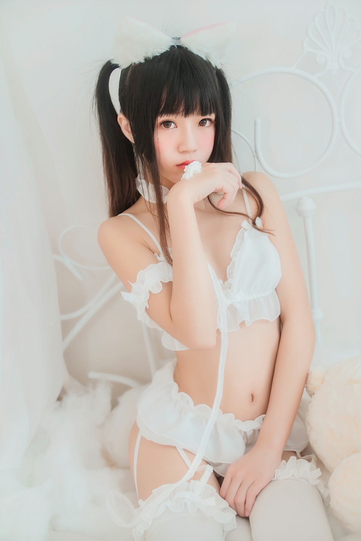 图片[2]-萝莉风COS 桜桃喵 – 白猫 – COSPLAY-瞬颜部落
