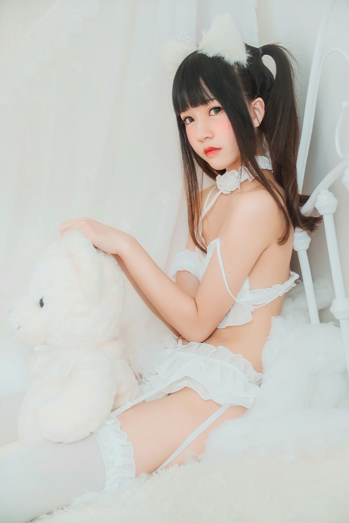 图片[13]-萝莉风COS 桜桃喵 – 白猫 – COSPLAY-瞬颜部落