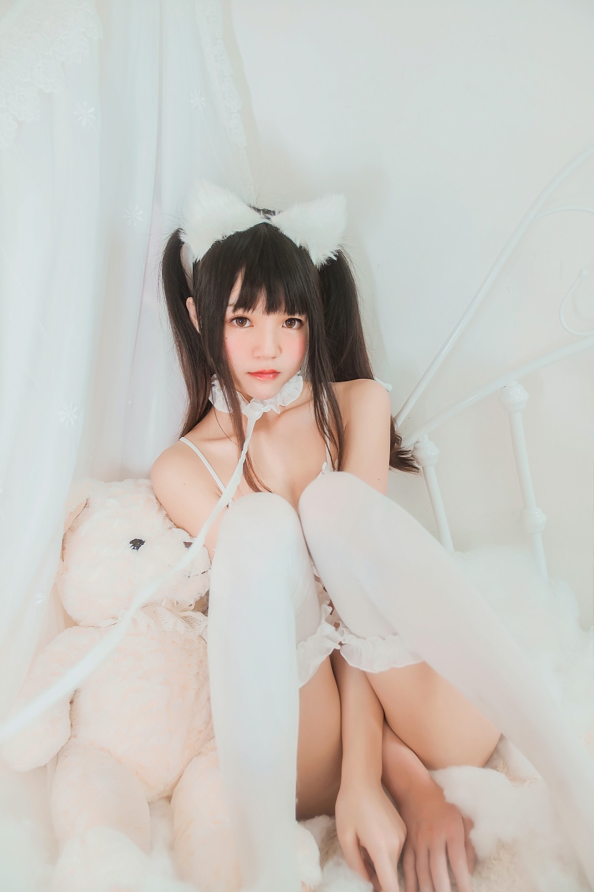 图片[15]-萝莉风COS 桜桃喵 – 白猫 – COSPLAY-瞬颜部落