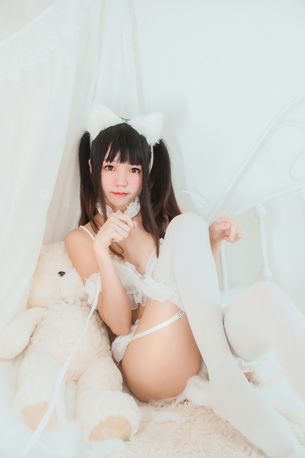 图片[16]-萝莉风COS 桜桃喵 – 白猫 – COSPLAY-瞬颜部落