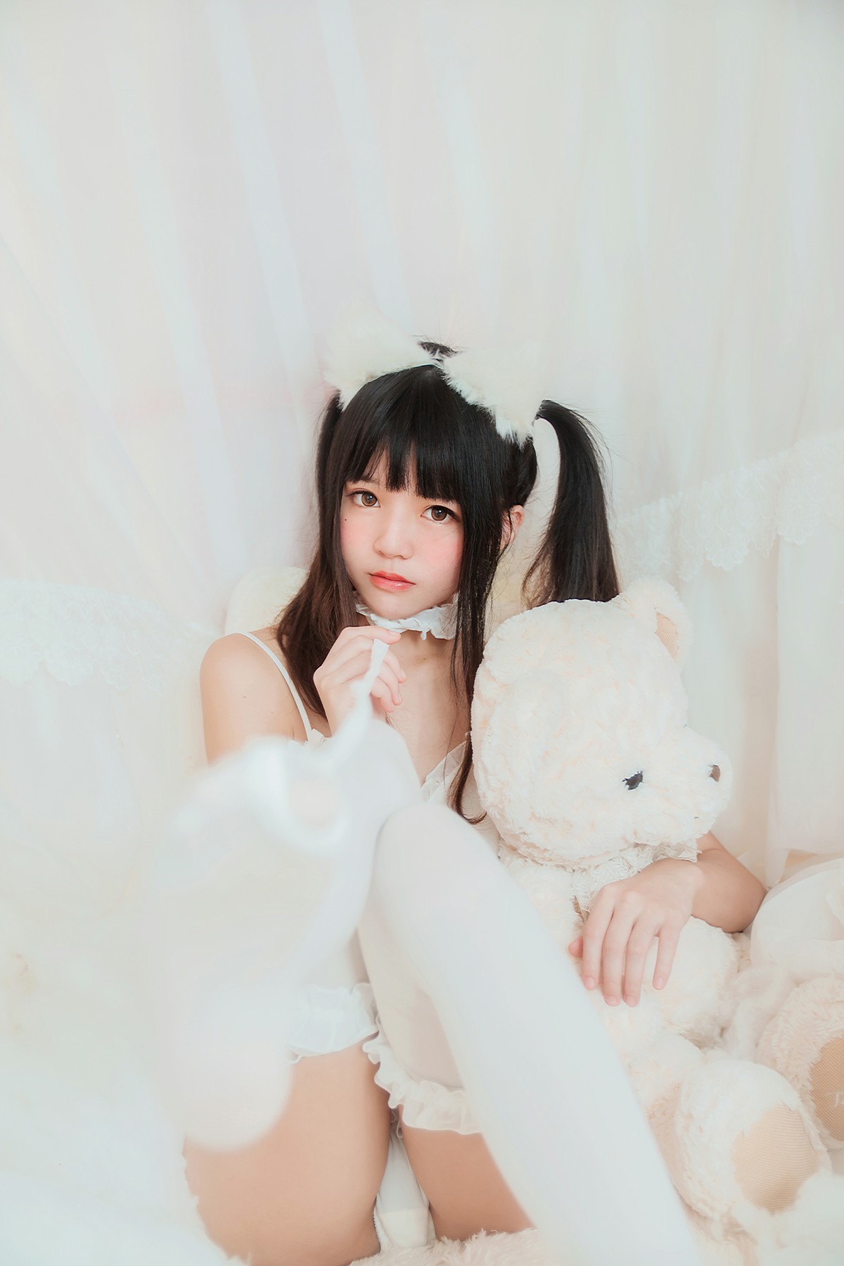 图片[20]-萝莉风COS 桜桃喵 – 白猫 – COSPLAY-瞬颜部落