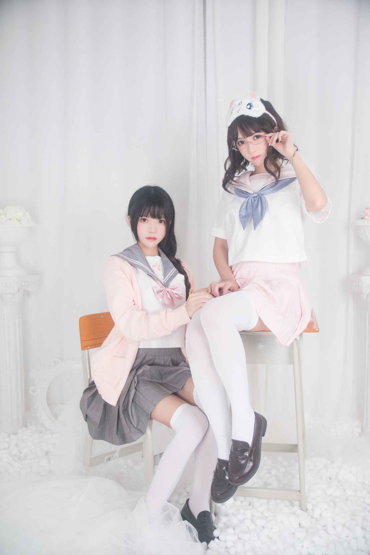 图片[2]-萝莉风COS 桜桃喵&amp;鳗鱼霏子 – 百合 – COSPLAY-瞬颜部落
