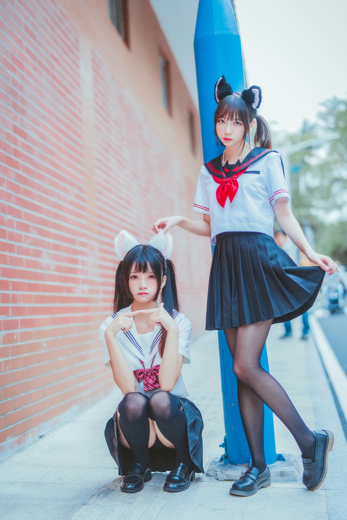 图片[7]-萝莉风COS 桜桃喵&amp;疯猫ss – JK百合2 – COSPLAY-瞬颜部落