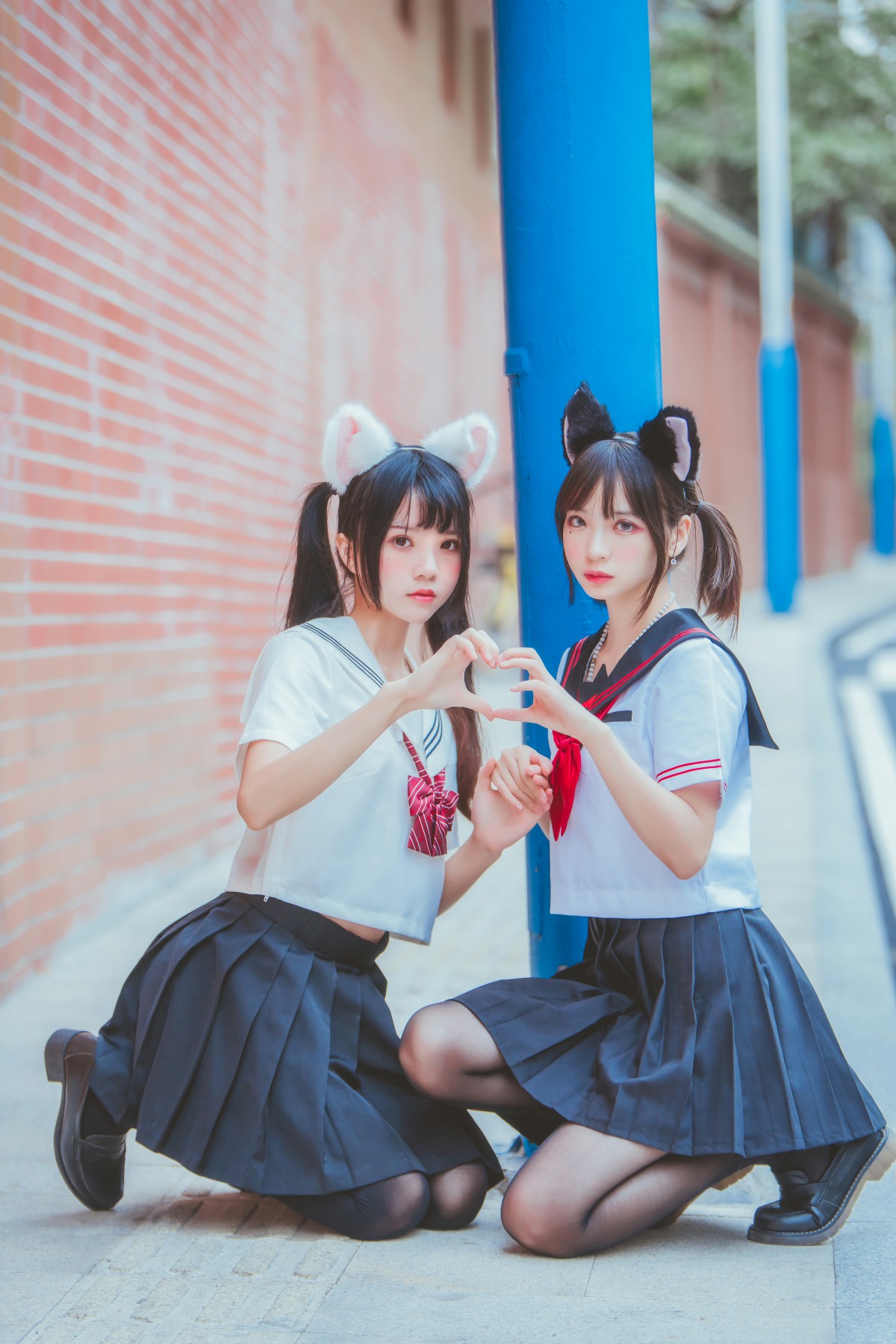 图片[8]-萝莉风COS 桜桃喵&amp;疯猫ss – JK百合2 – COSPLAY-瞬颜部落