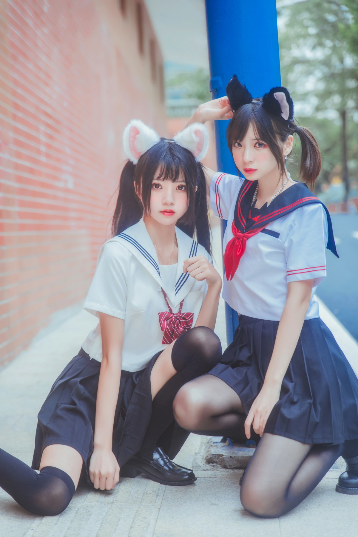 图片[11]-萝莉风COS 桜桃喵&amp;疯猫ss – JK百合2 – COSPLAY-瞬颜部落