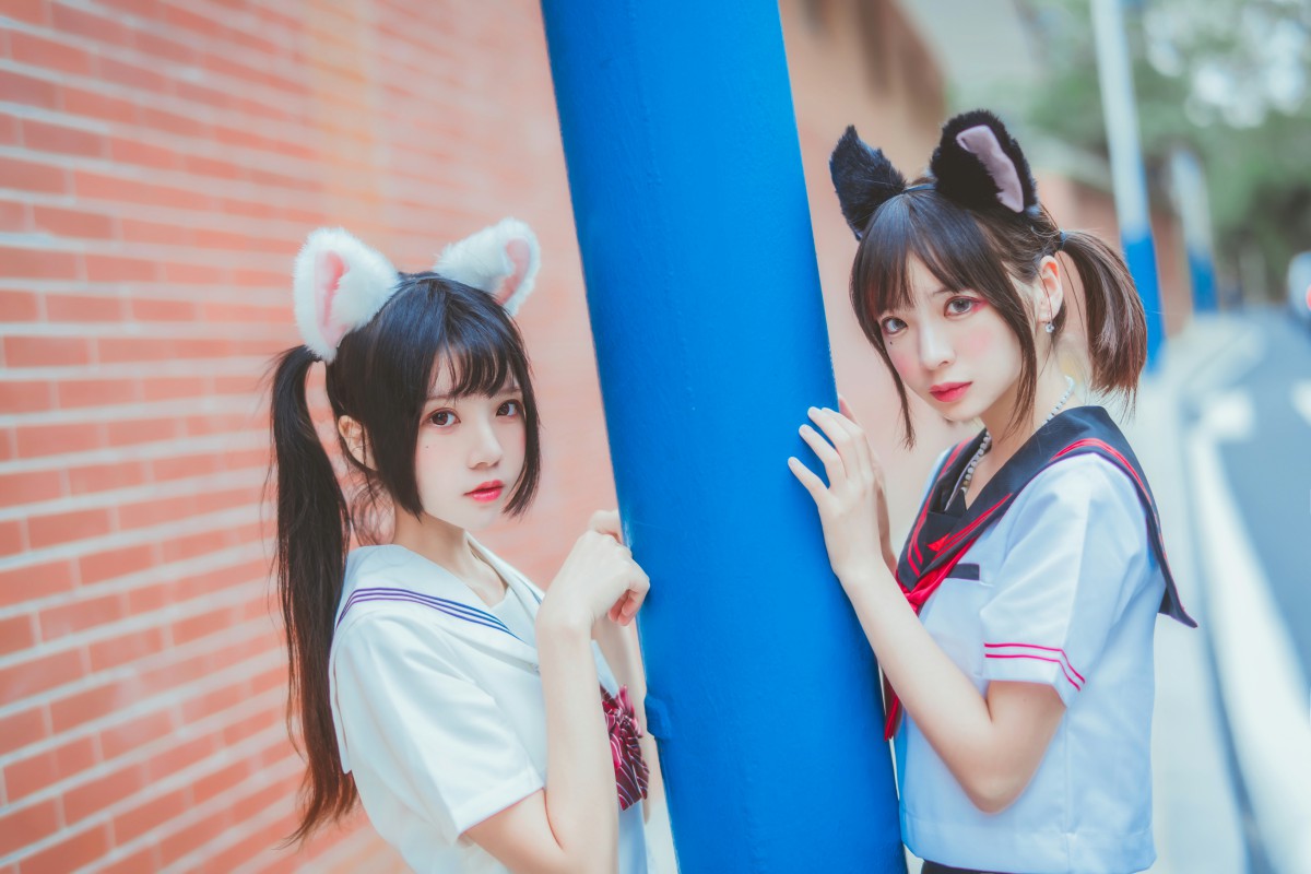 图片[13]-萝莉风COS 桜桃喵&amp;疯猫ss – JK百合2 – COSPLAY-瞬颜部落