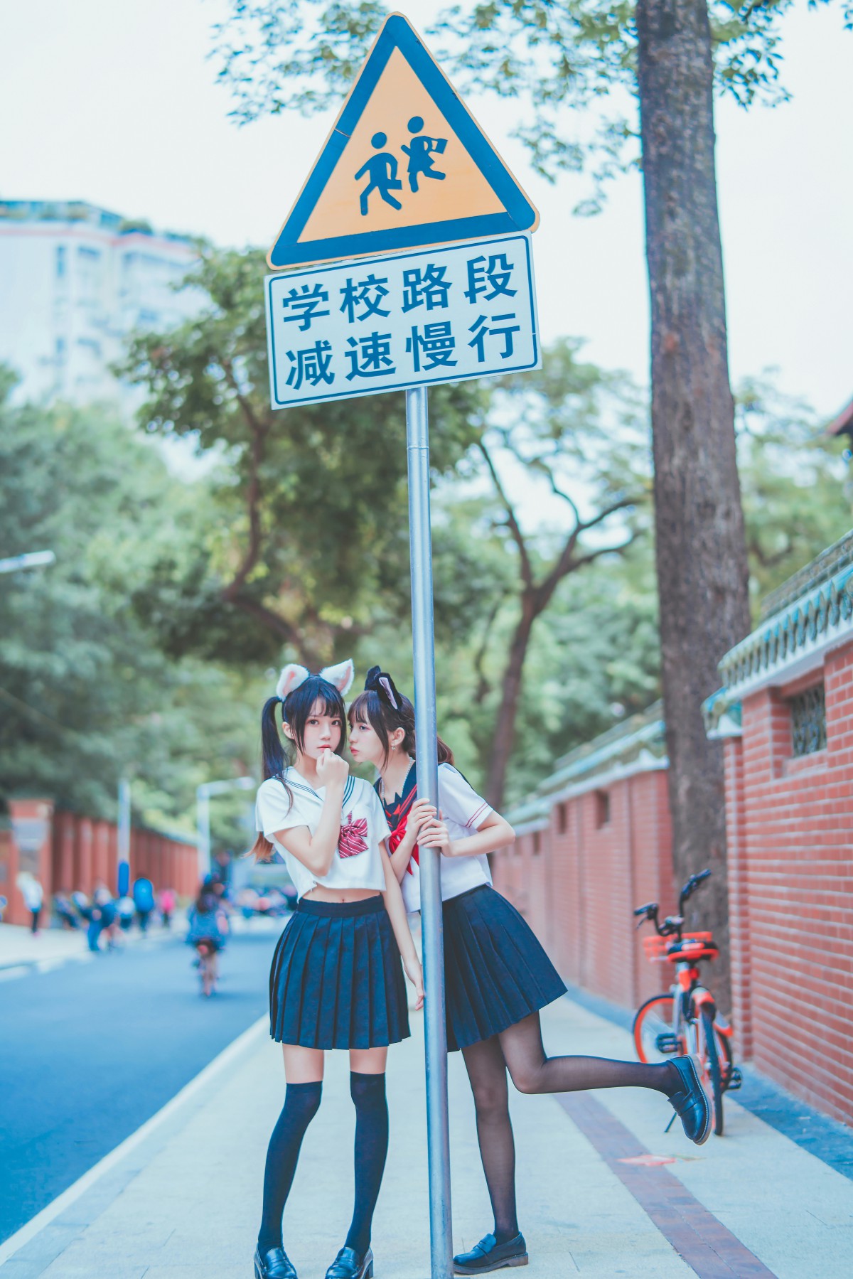 图片[20]-萝莉风COS 桜桃喵&amp;疯猫ss – JK百合2 – COSPLAY-瞬颜部落