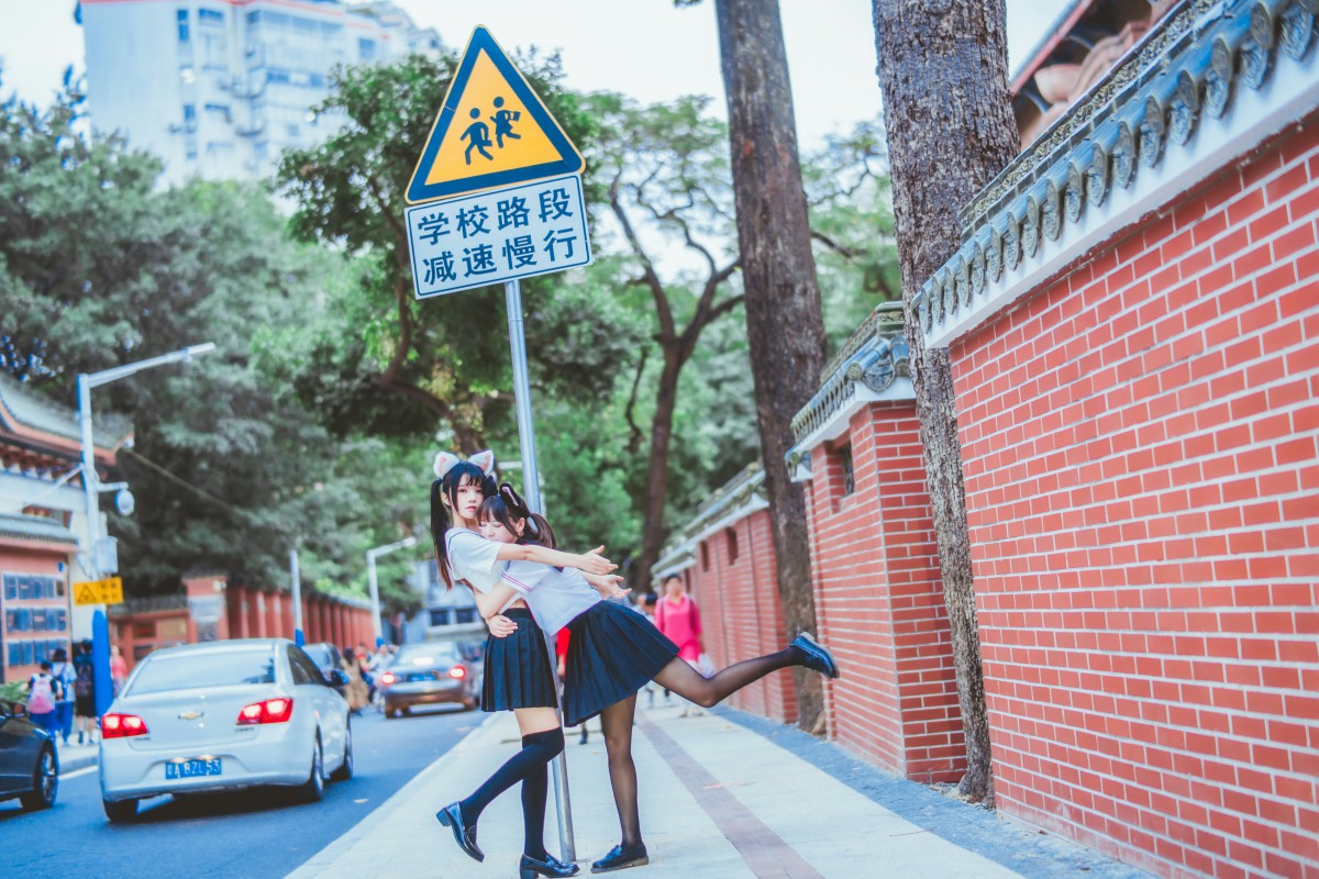 图片[26]-萝莉风COS 桜桃喵&amp;疯猫ss – JK百合2 – COSPLAY-瞬颜部落