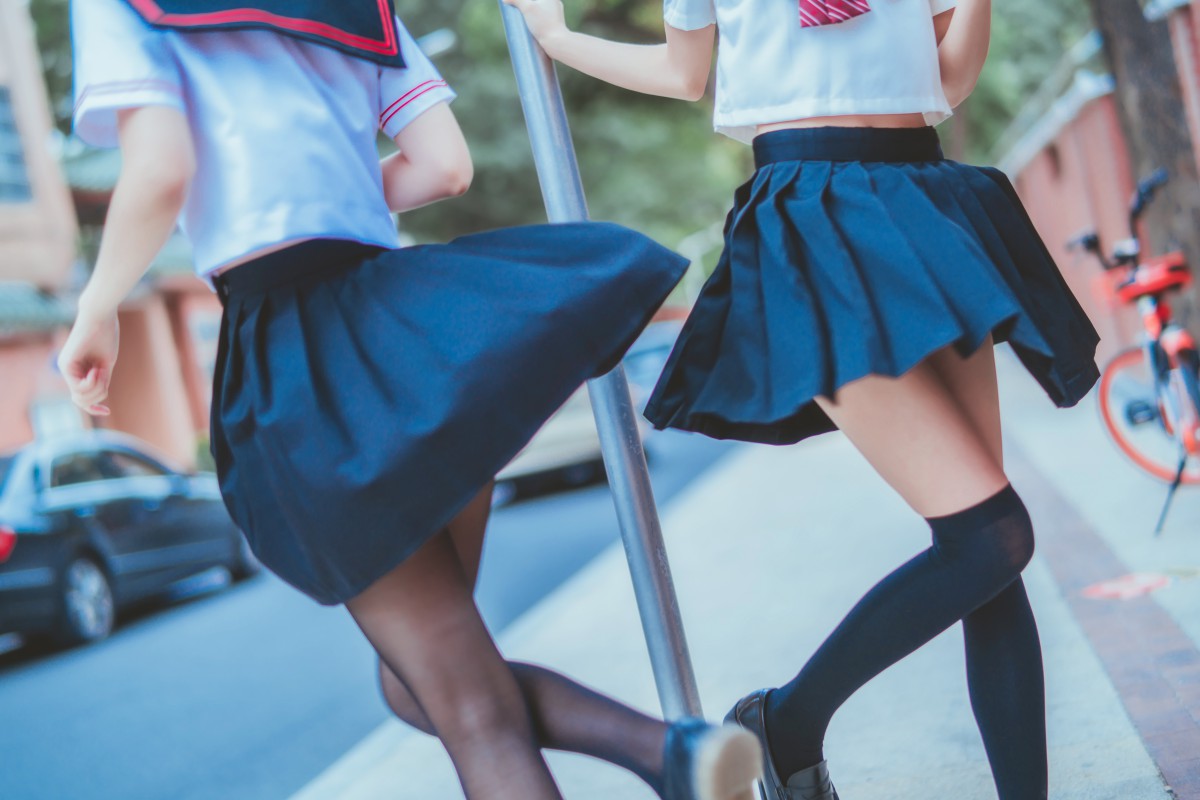 图片[28]-萝莉风COS 桜桃喵&amp;疯猫ss – JK百合2 – COSPLAY-瞬颜部落