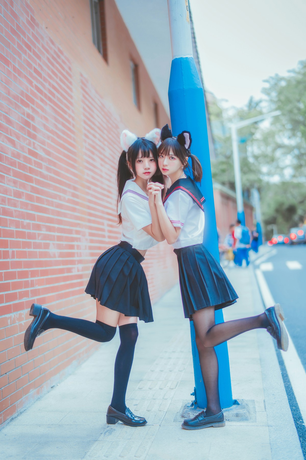 图片[31]-萝莉风COS 桜桃喵&amp;疯猫ss – JK百合2 – COSPLAY-瞬颜部落