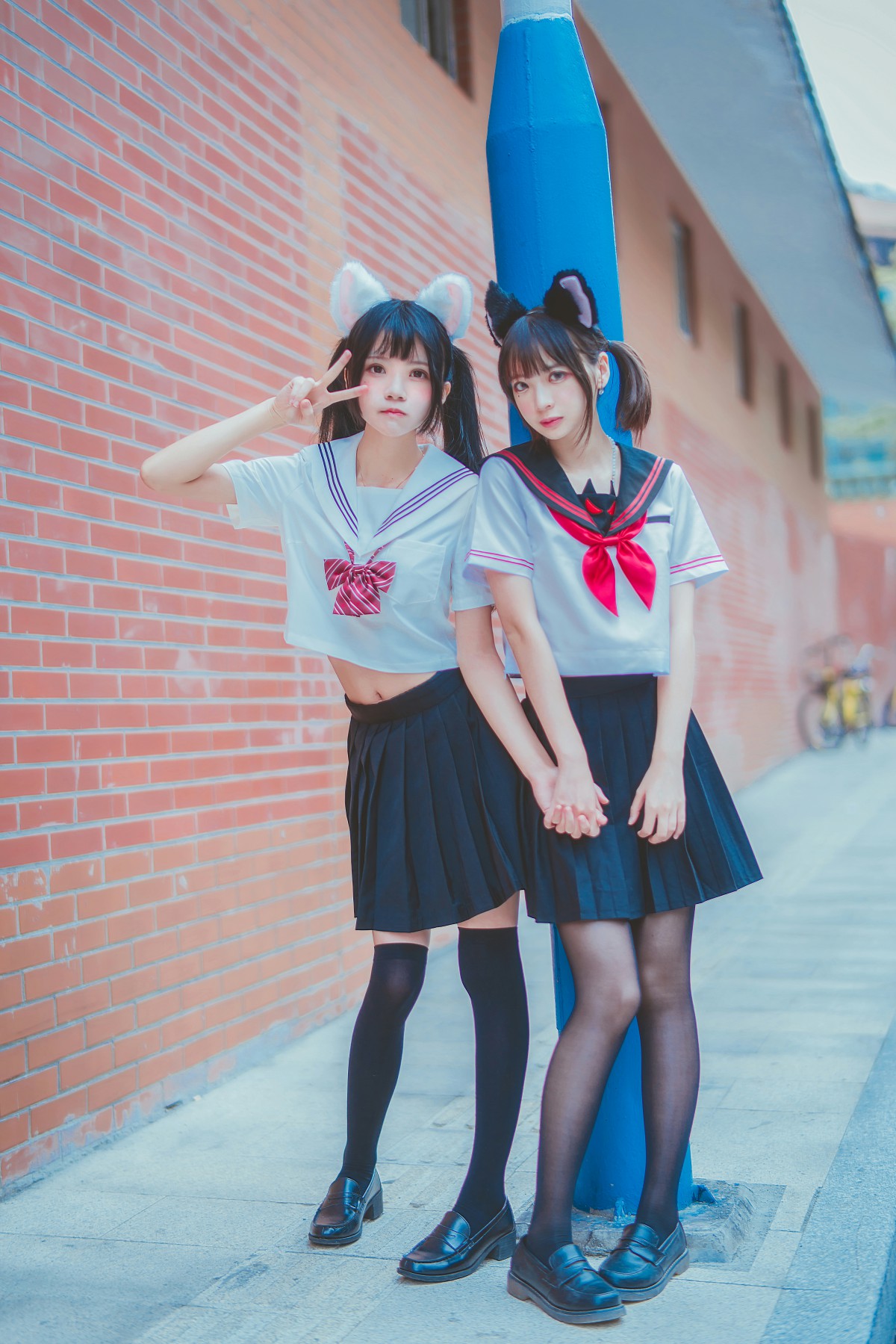 图片[33]-萝莉风COS 桜桃喵&amp;疯猫ss – JK百合2 – COSPLAY-瞬颜部落