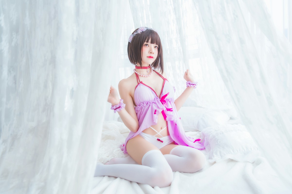 图片[9]-萝莉风COS 桜桃喵 – 加藤惠系列之小睡裙 – COSPLAY-瞬颜部落