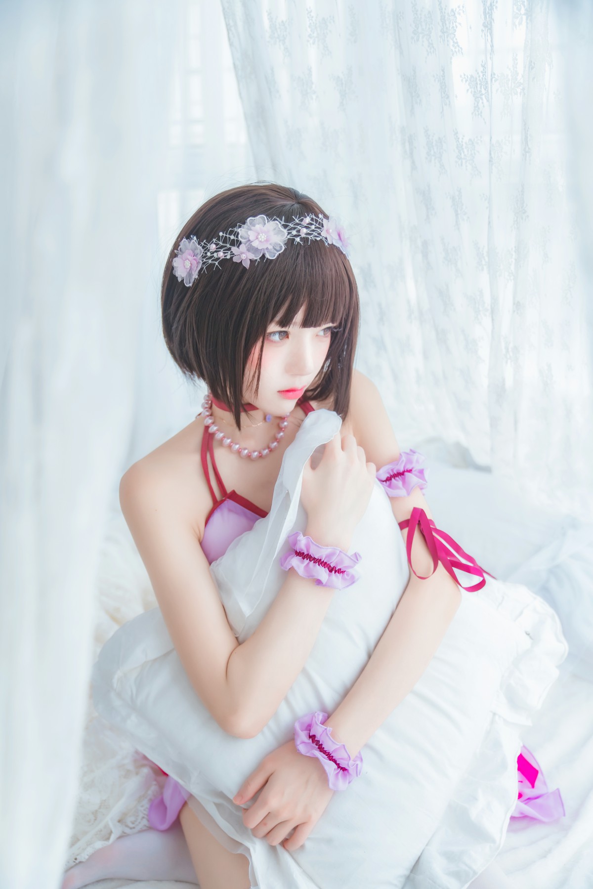 图片[11]-萝莉风COS 桜桃喵 – 加藤惠系列之小睡裙 – COSPLAY-瞬颜部落