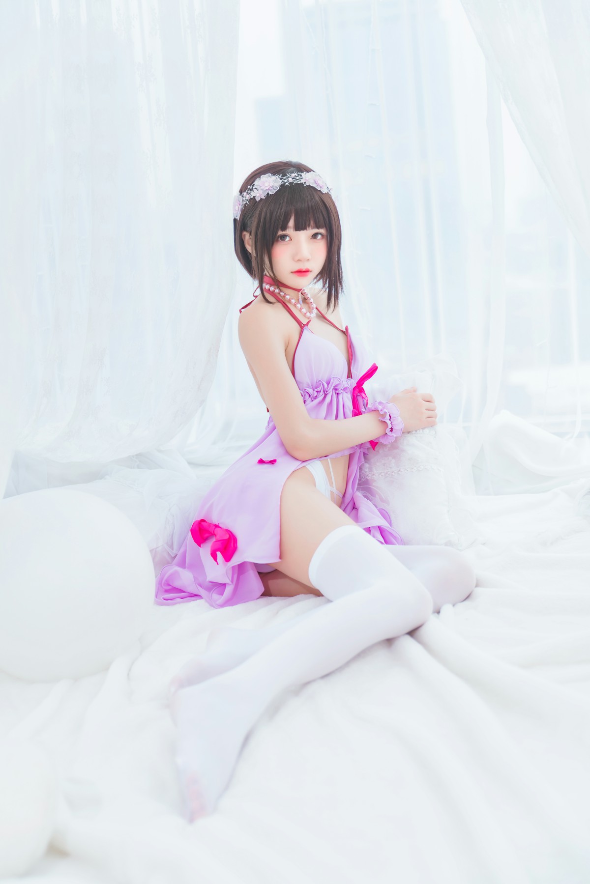 图片[36]-萝莉风COS 桜桃喵 – 加藤惠系列之小睡裙 – COSPLAY-瞬颜部落
