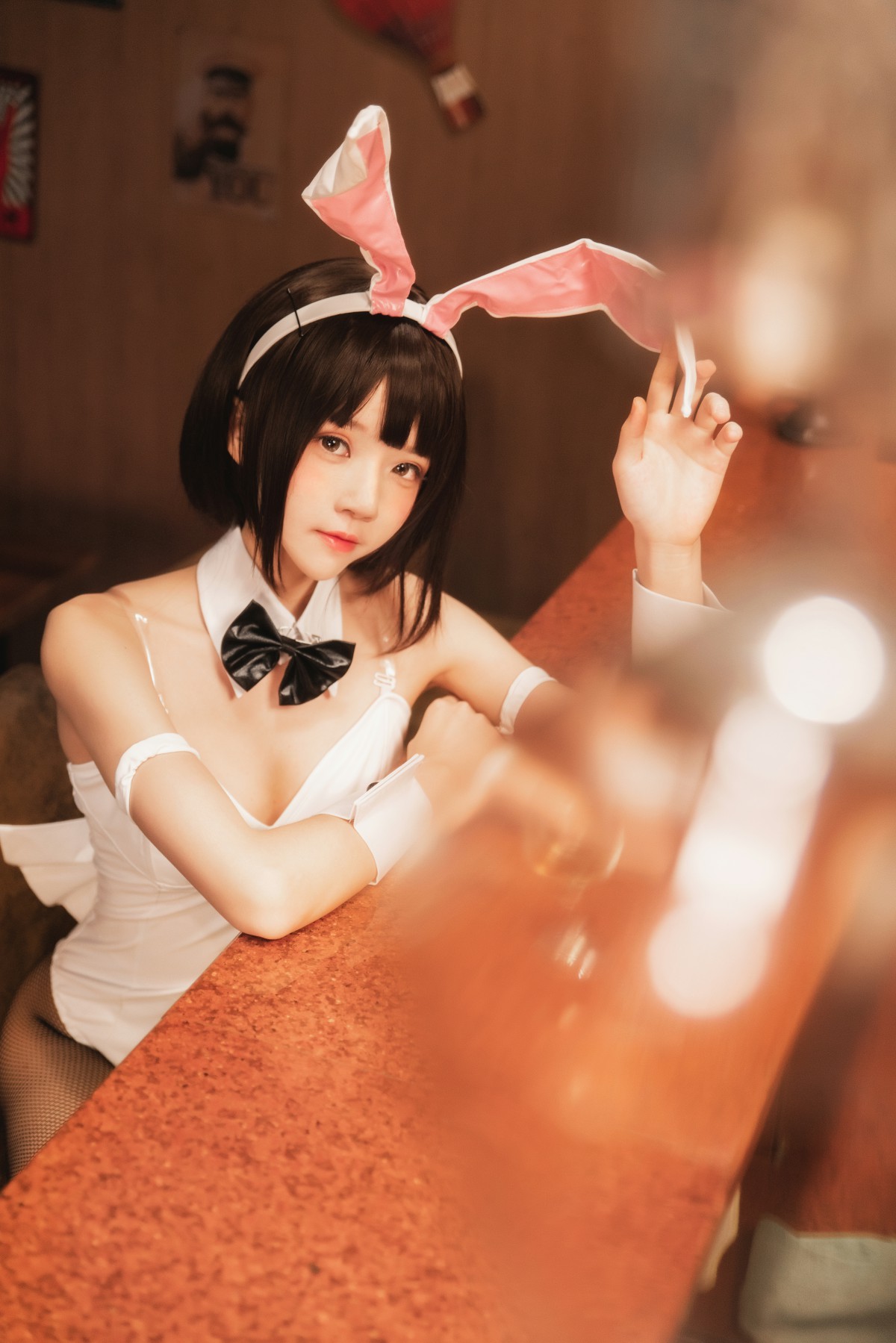 图片[9]-萝莉风COS 桜桃喵 – 加藤惠系列之兔女郎 – COSPLAY-瞬颜部落