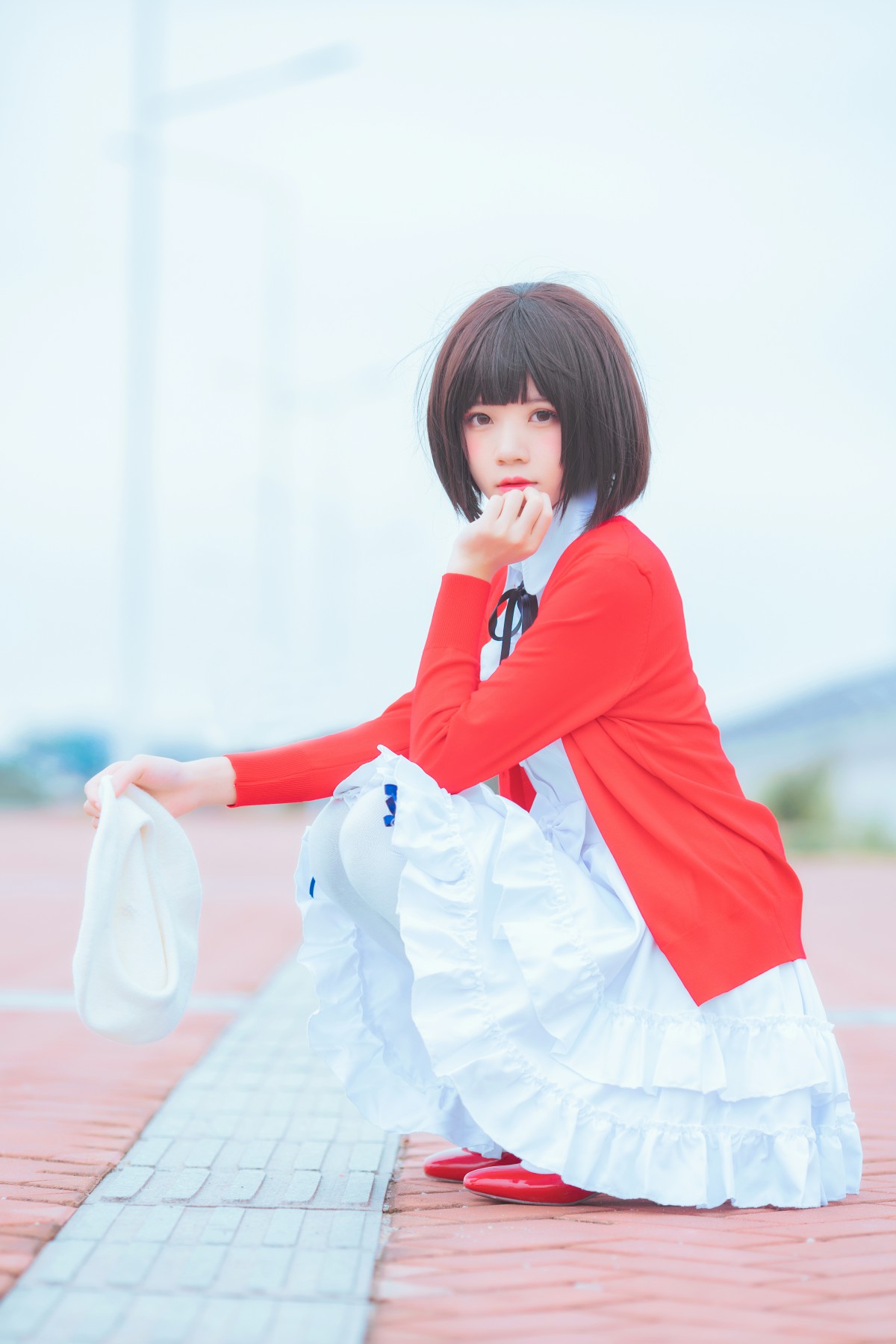 图片[23]-萝莉风COS 桜桃喵 – 加藤惠系列之常服 – COSPLAY-瞬颜部落