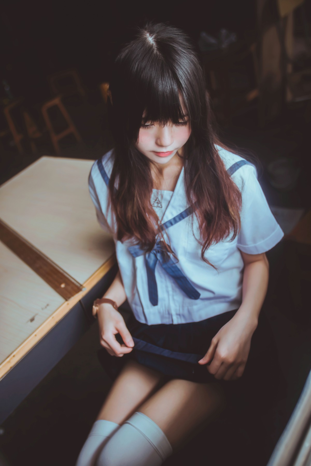 图片[14]-萝莉风COS 桜桃喵 – 蓝白水手服 – COSPLAY-瞬颜部落