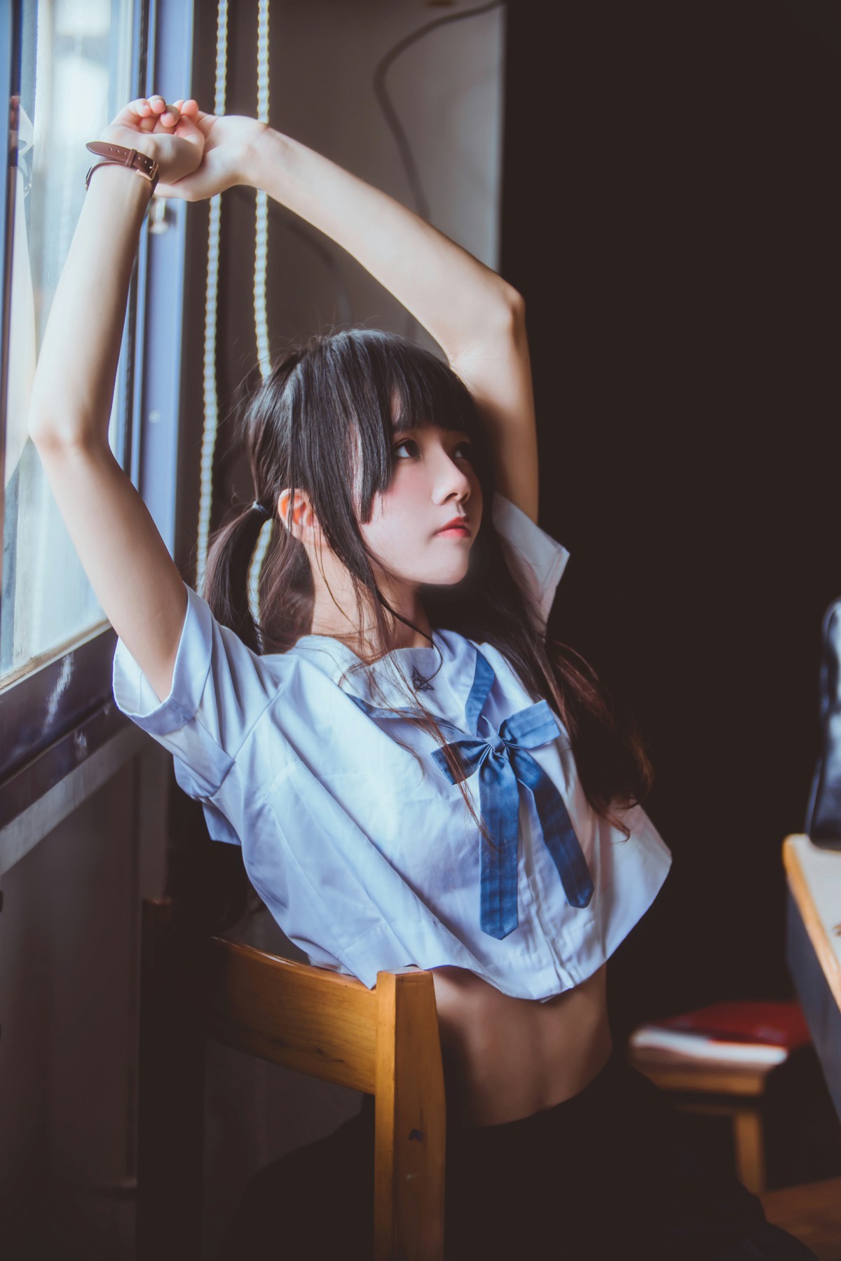 图片[17]-萝莉风COS 桜桃喵 – 蓝白水手服 – COSPLAY-瞬颜部落