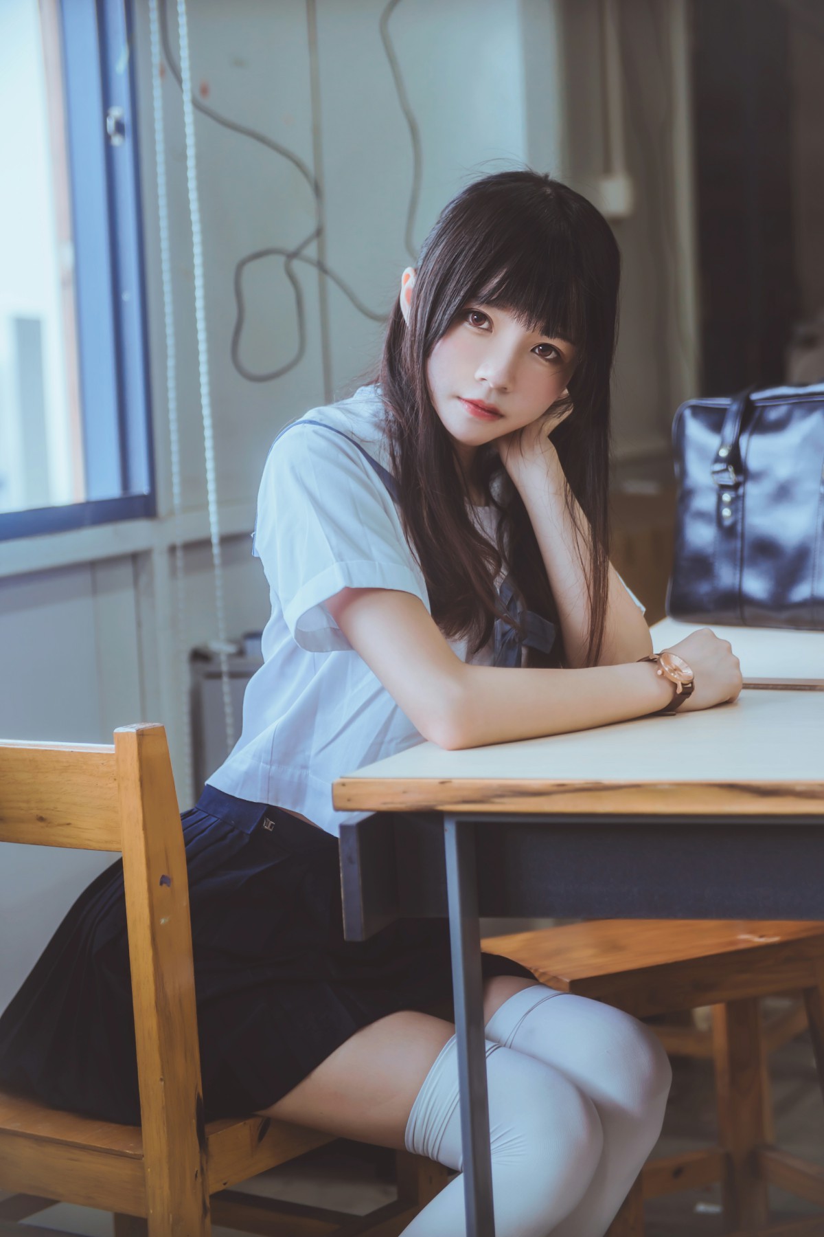 图片[18]-萝莉风COS 桜桃喵 – 蓝白水手服 – COSPLAY-瞬颜部落