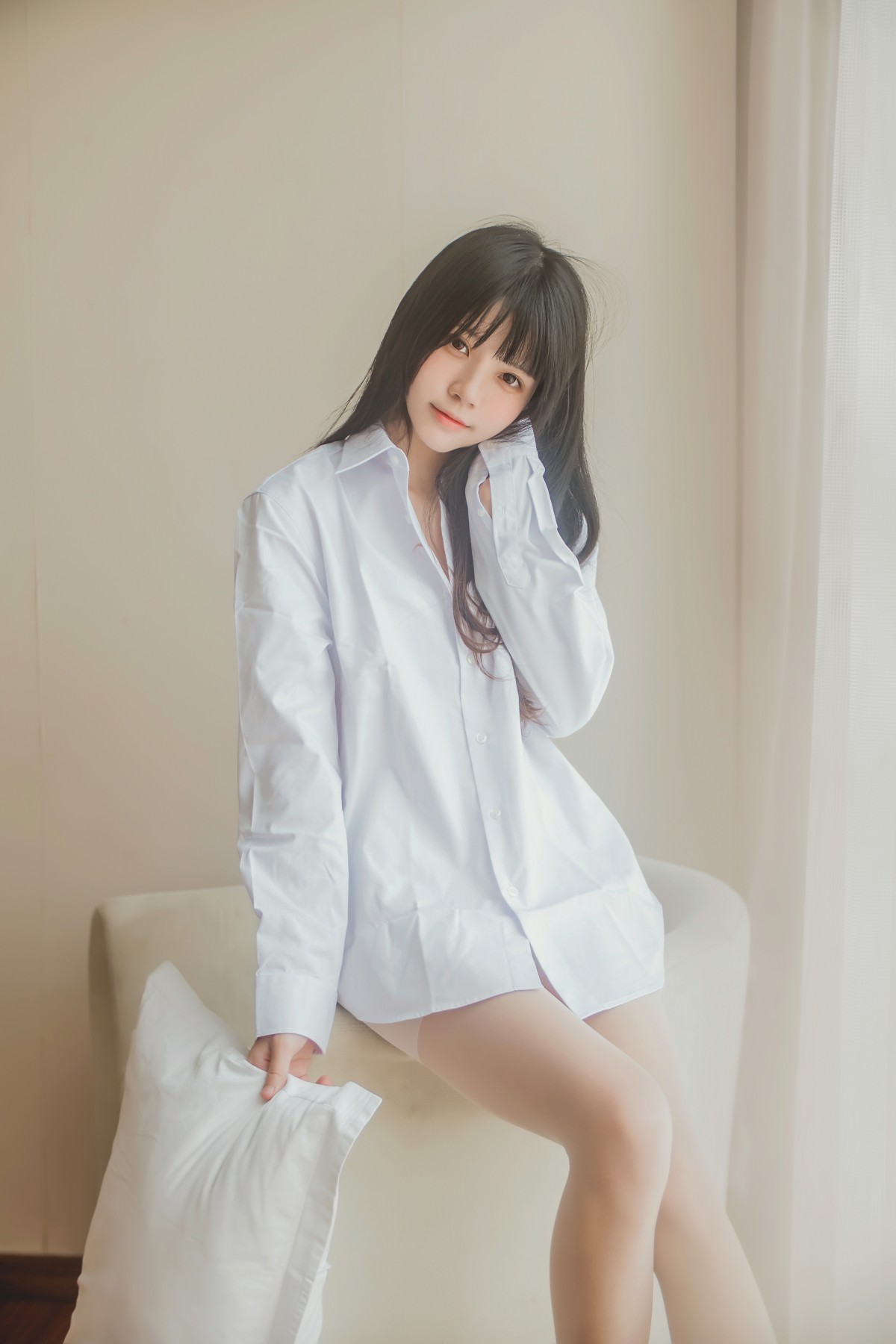 图片[10]-萝莉风COS 桜桃喵 – 白衬衫散发 – COSPLAY-瞬颜部落