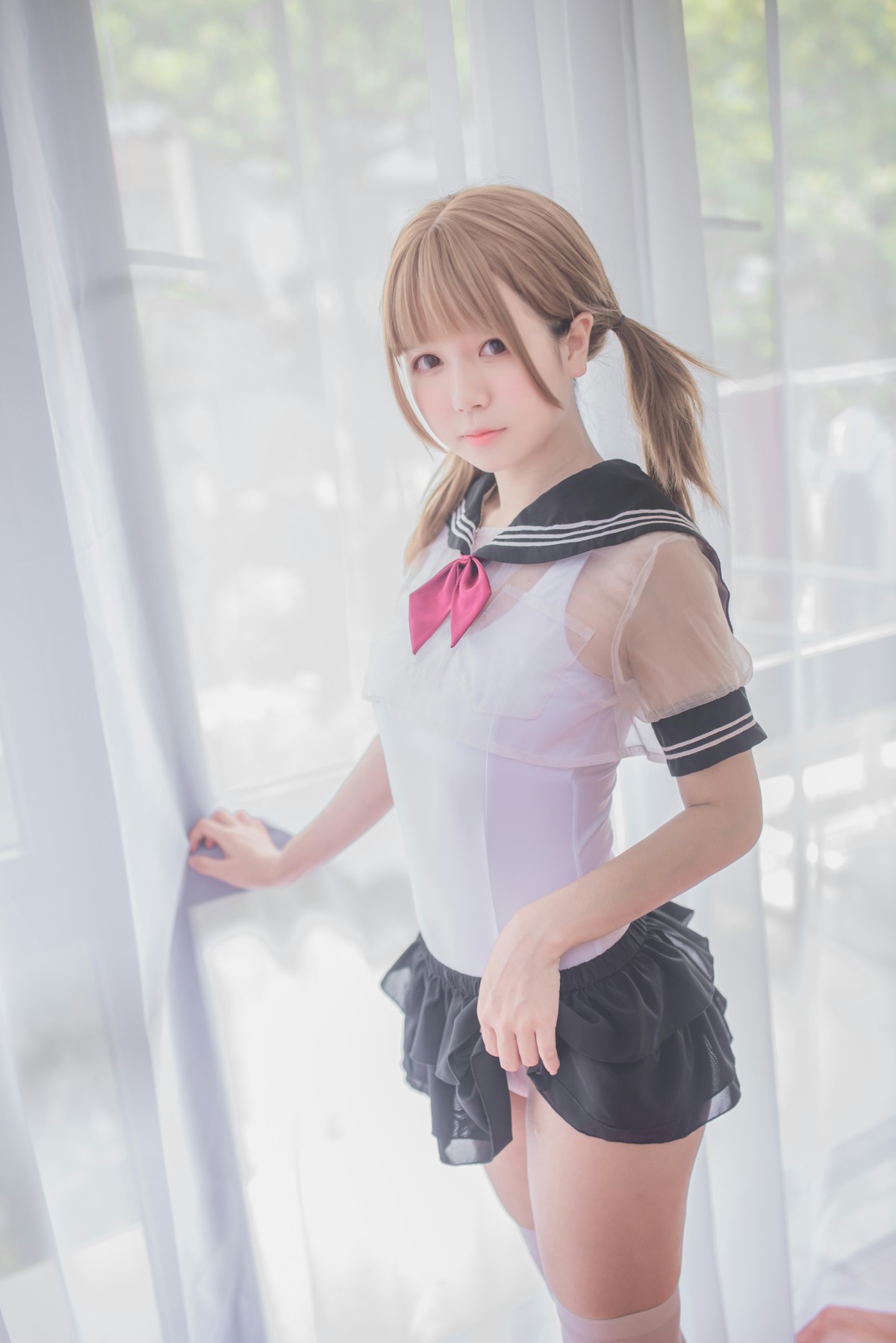 图片[3]-白金Saki写真 – 学生服 – COSPLAY-瞬颜部落
