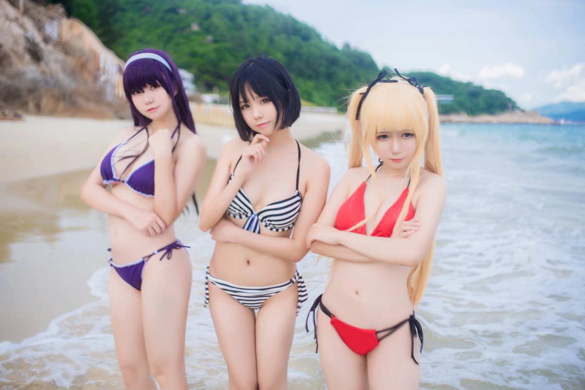 图片[7]-白金Saki写真 – 水着 – COSPLAY-瞬颜部落