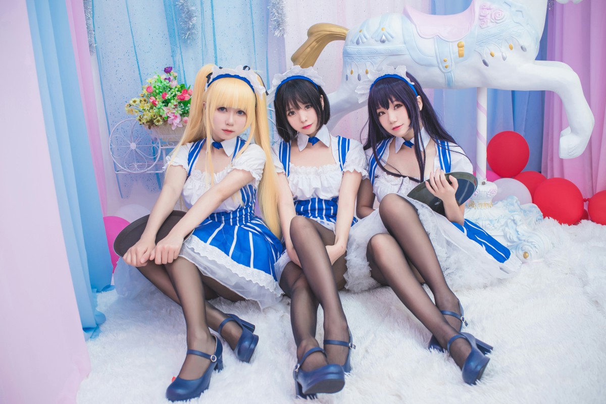 白金Saki写真 – 女仆 – COSPLAY-瞬颜部落