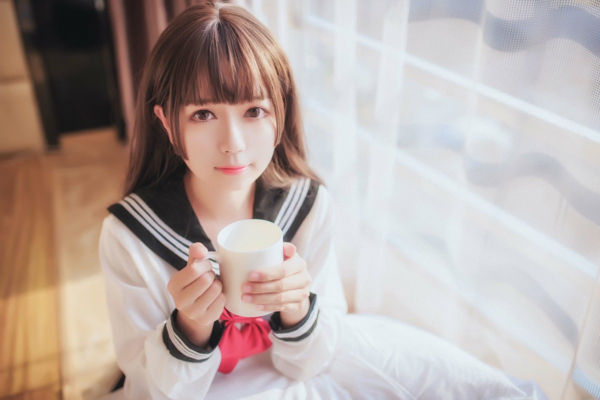 白金Saki写真 – 半透明水手服 – COSPLAY-瞬颜部落
