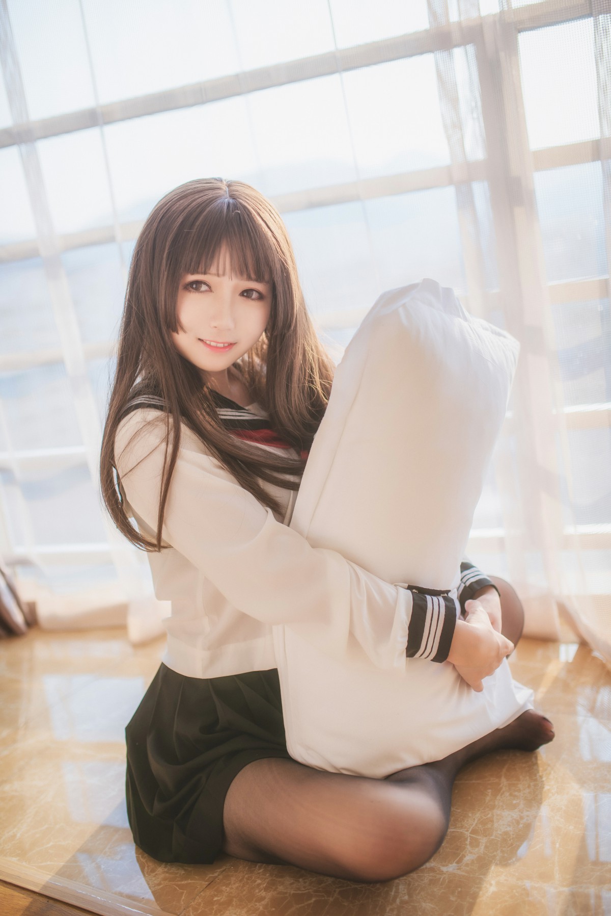 图片[8]-白金Saki写真 – 半透明水手服 – COSPLAY-瞬颜部落